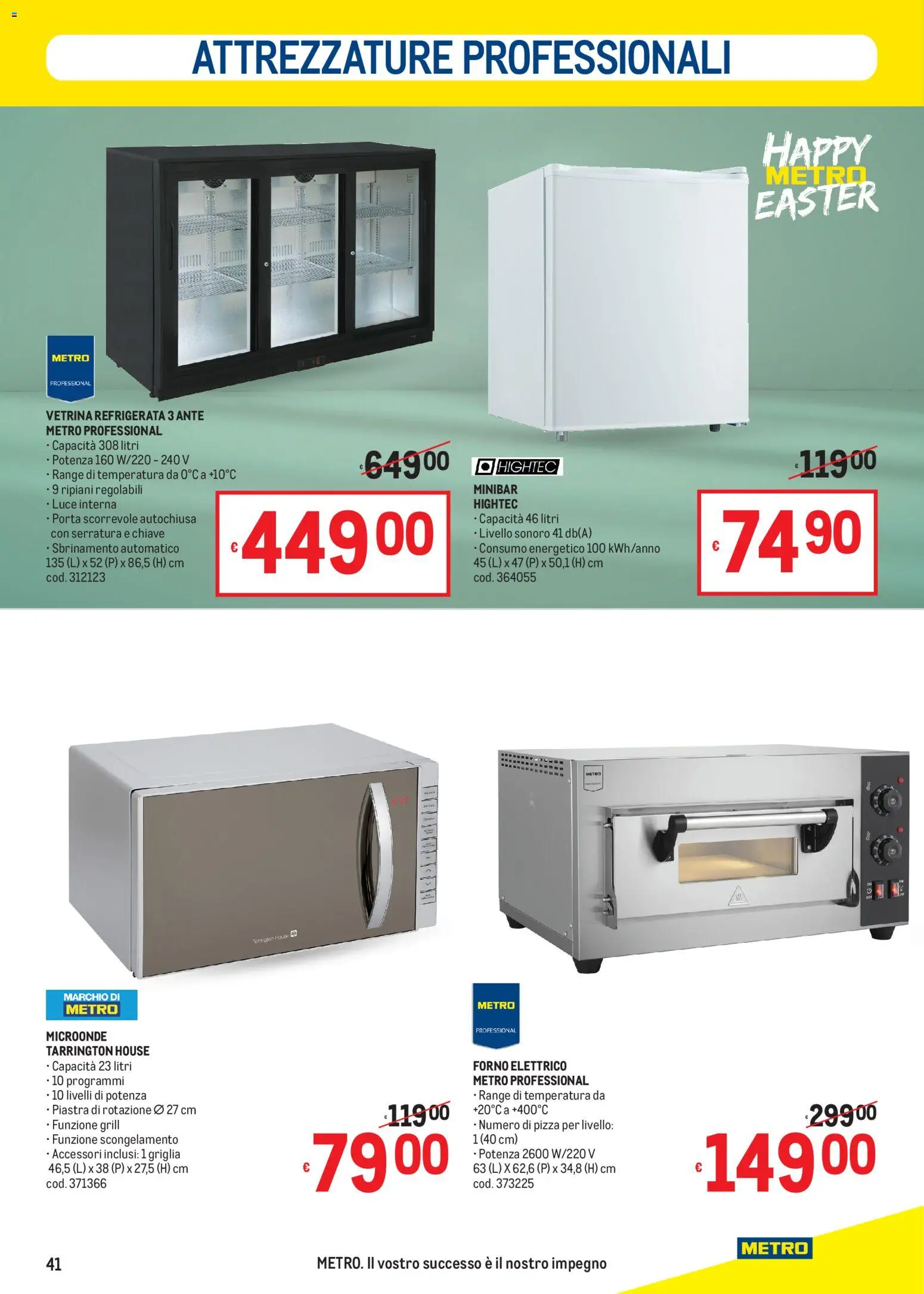Volantino Metro volantino del 19.03.2026 | Pagina: 41 | Prodotti: Microonde, Pizza, Vetrina, Forno
