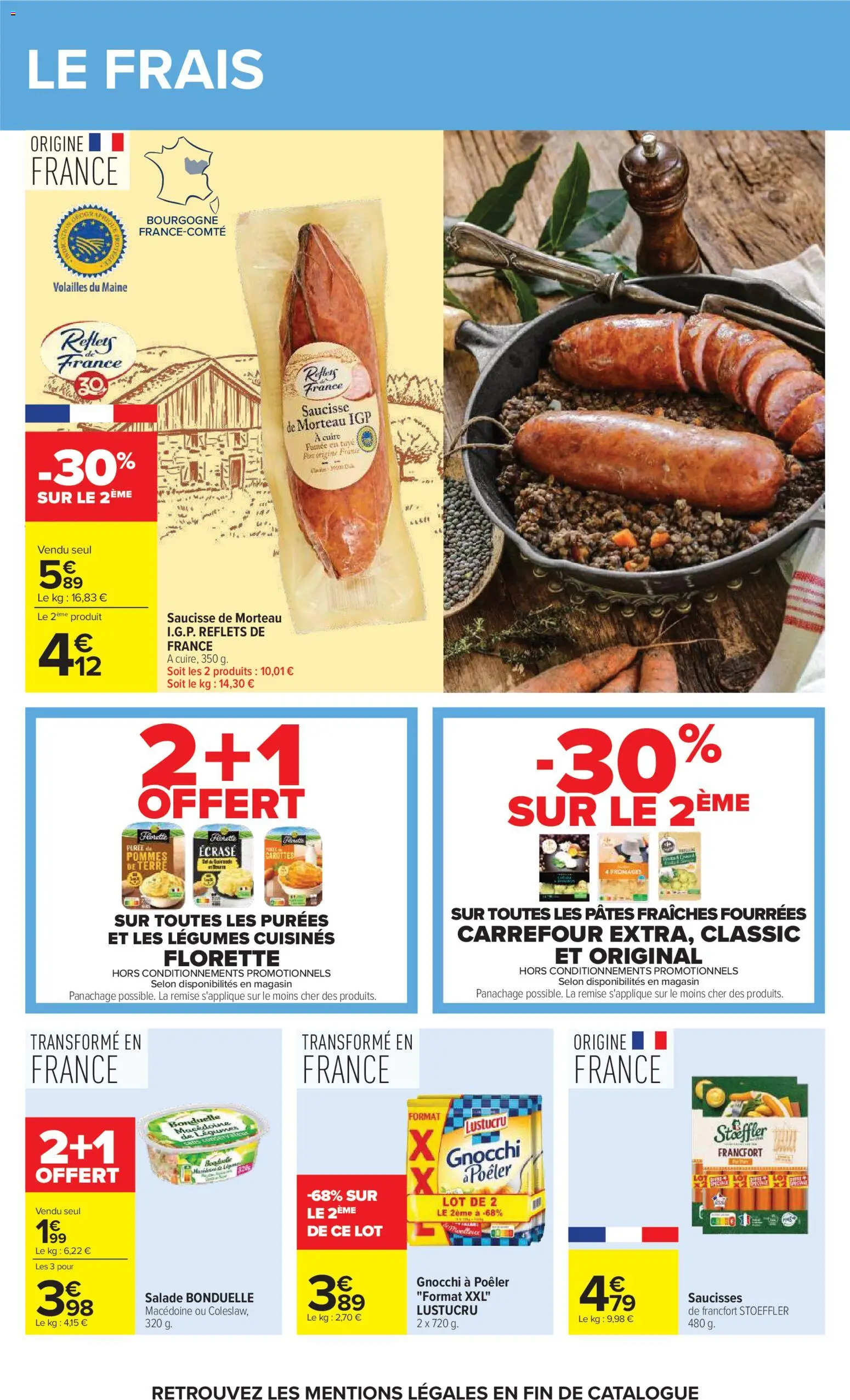 {H1} | Page: 34 | Produits: Carottes, Saucisse, Pommes, Pâtes