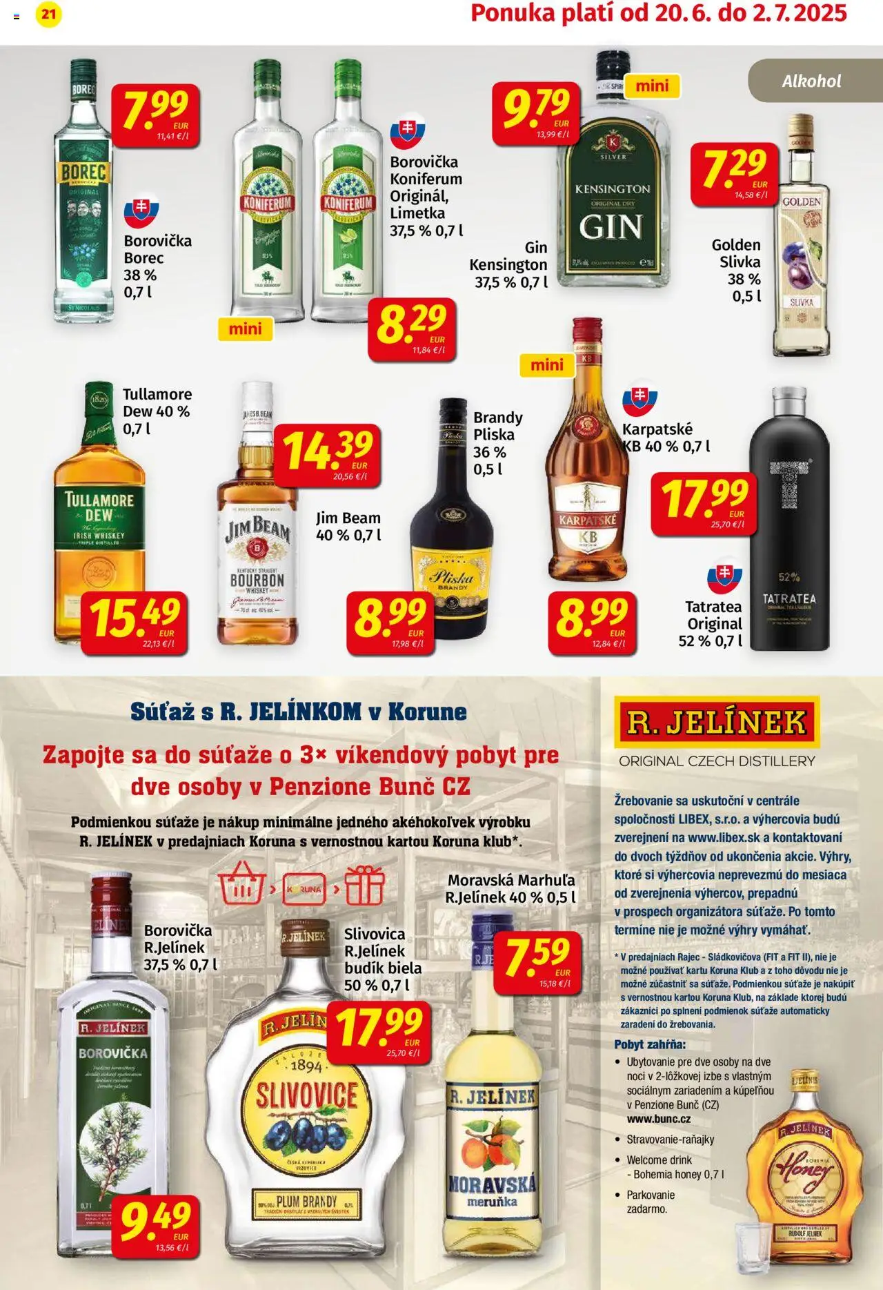 Koruna leták │ platný od 20.06.2025 | Strana: 21 | Produkty: Limetka, Alkohol, Budík, Tullamore Dew