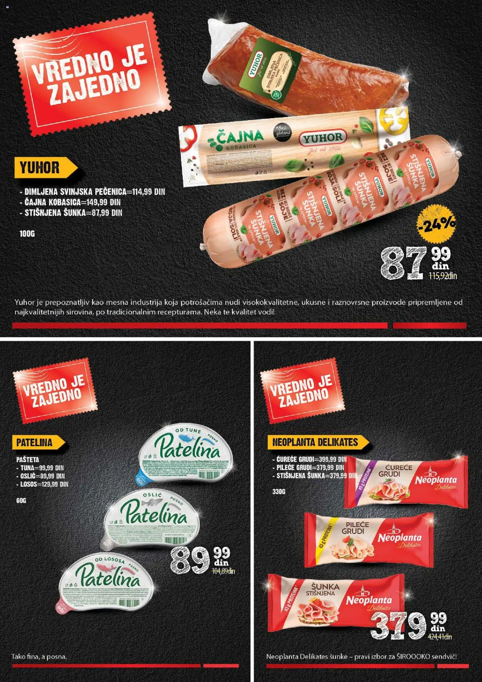 Idea katalog - važi od 11.12.2025 | Strana: 5 | Proizvode: Pileće grudi, Šunka, Kobasica, Pečenica