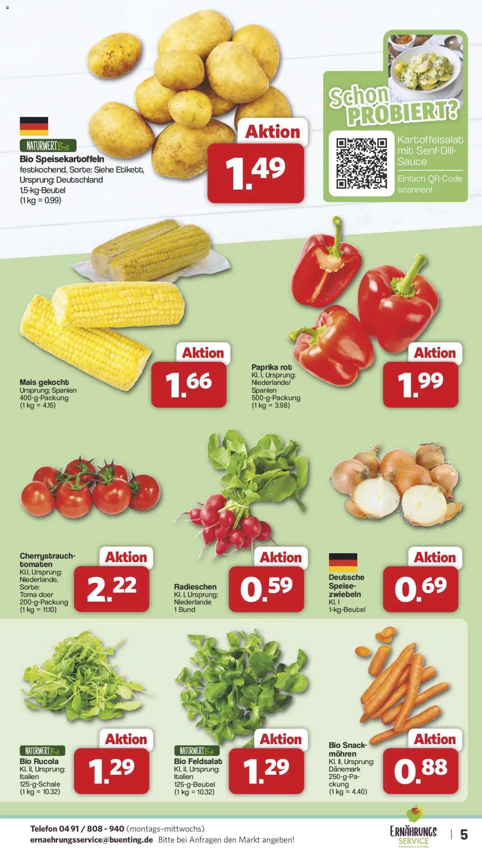 Famila Nordwest Prospekt 	 – gültig ab 29.12.2025 | Seite: 5 | Produkte: Tomaten, Mohren, Zwiebeln, Paprika