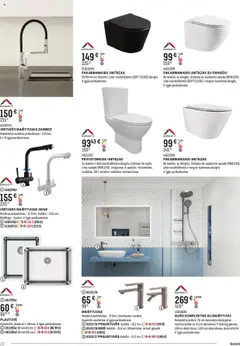 Senukai leidinys - Namini│galioja nuo 26.06.2025 | Puslapis: 30 | Prekių: Maišytuvas, Dušas, Unitazas