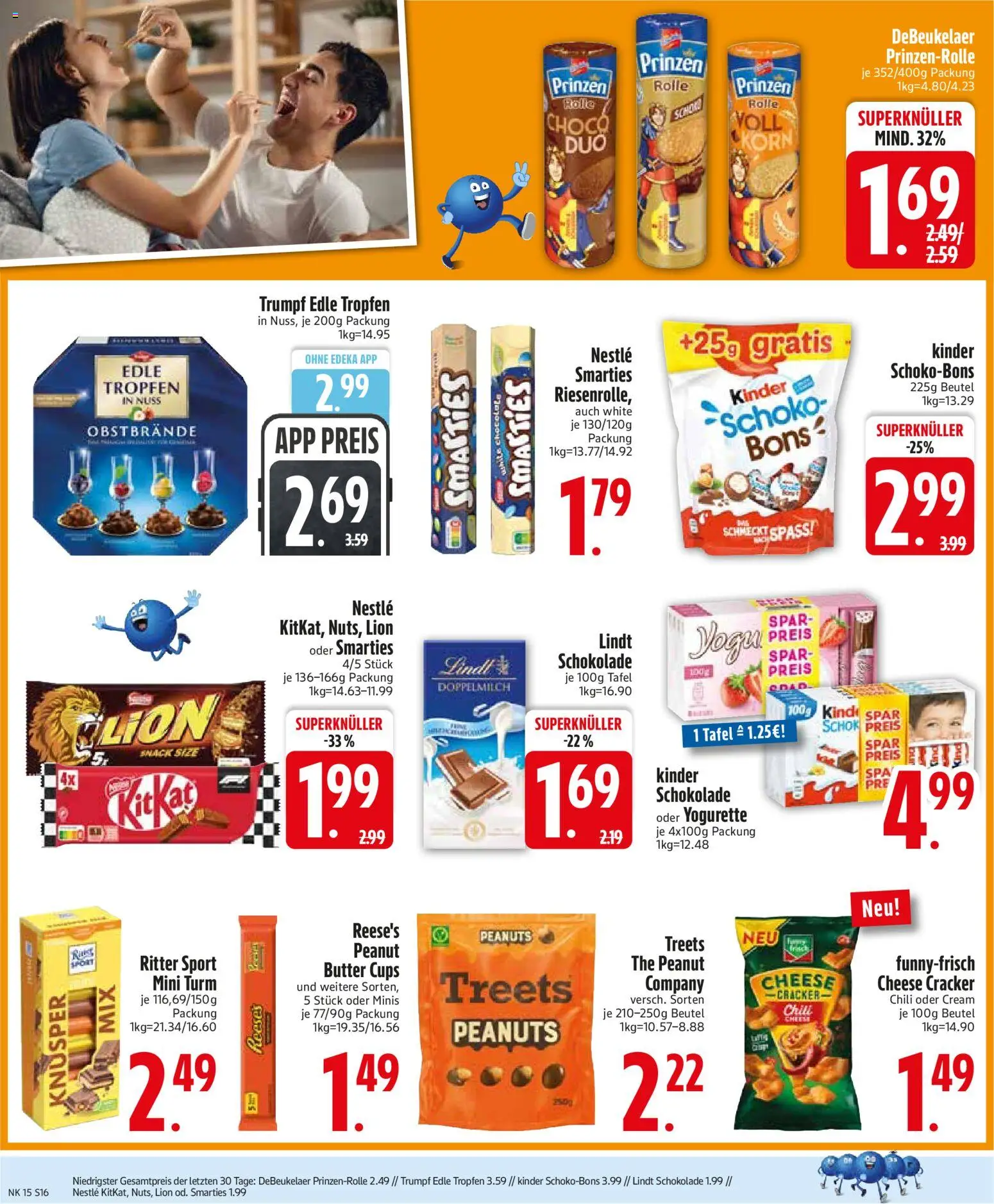 {H1} | Pagina: 18 | Producten: Kinder, Gyömbér shot, Tafel