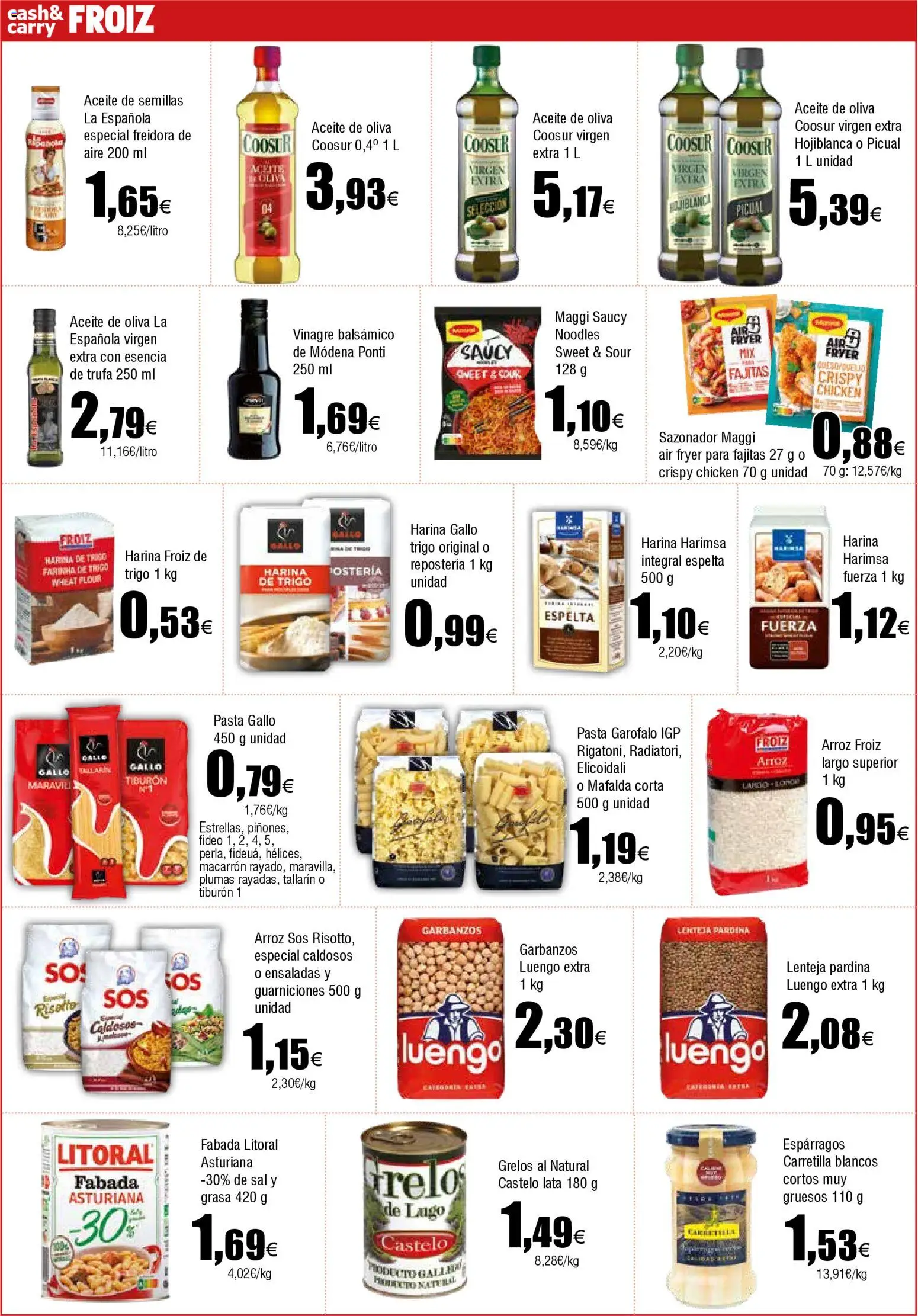 Froiz - Folleto Cash │ válido desde el 11.02.2026 | Página: 2 | Productos: Aceite, Νερό καρύδας, Pasta, Sazonador