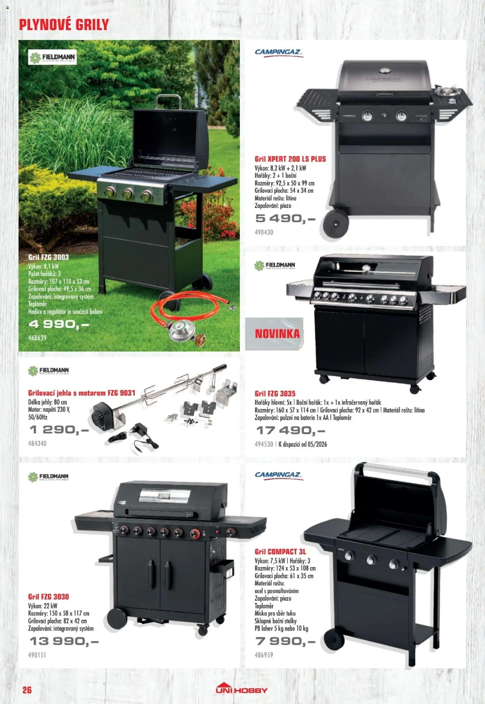 Uni Hobby katalog - Nábytek, grily a bazény 2026 od 10.04.2026 | Strana: 26 | Produkty: Miska, Hadice, Baterie, Láhev