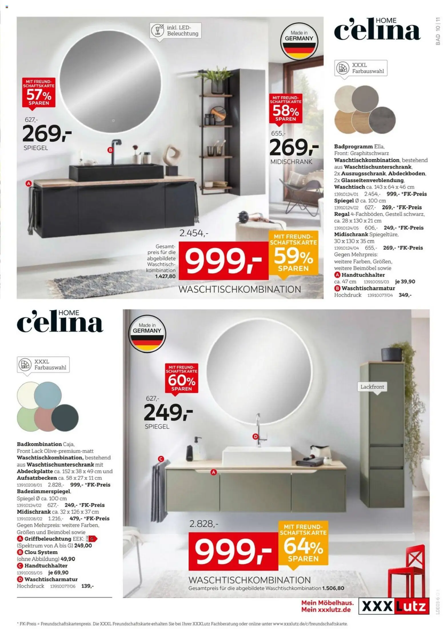 XXXL Lutz Badzimmertesterinnen und -tester gesucht – gültig ab 08.03.2026 | Seite: 11 | Produkte: Regal, Bad, Handtuchhalter, Waschtisch