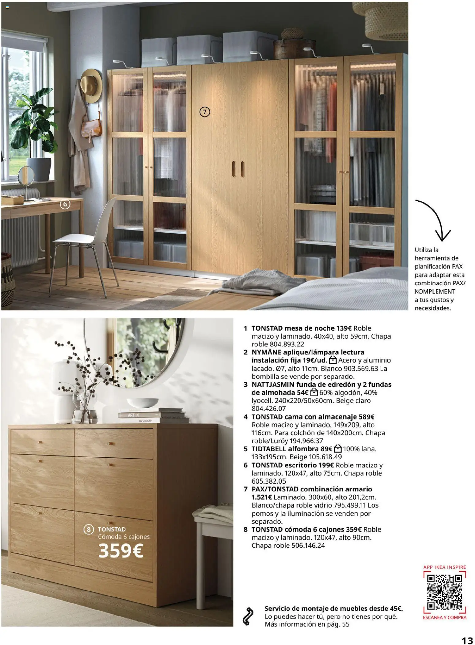 Catálogo IKEA Dormitorios │ válido desde el 01.02.2026 | Página: 13 | Productos: Colchon, Muebles, Funda, Almacenaje