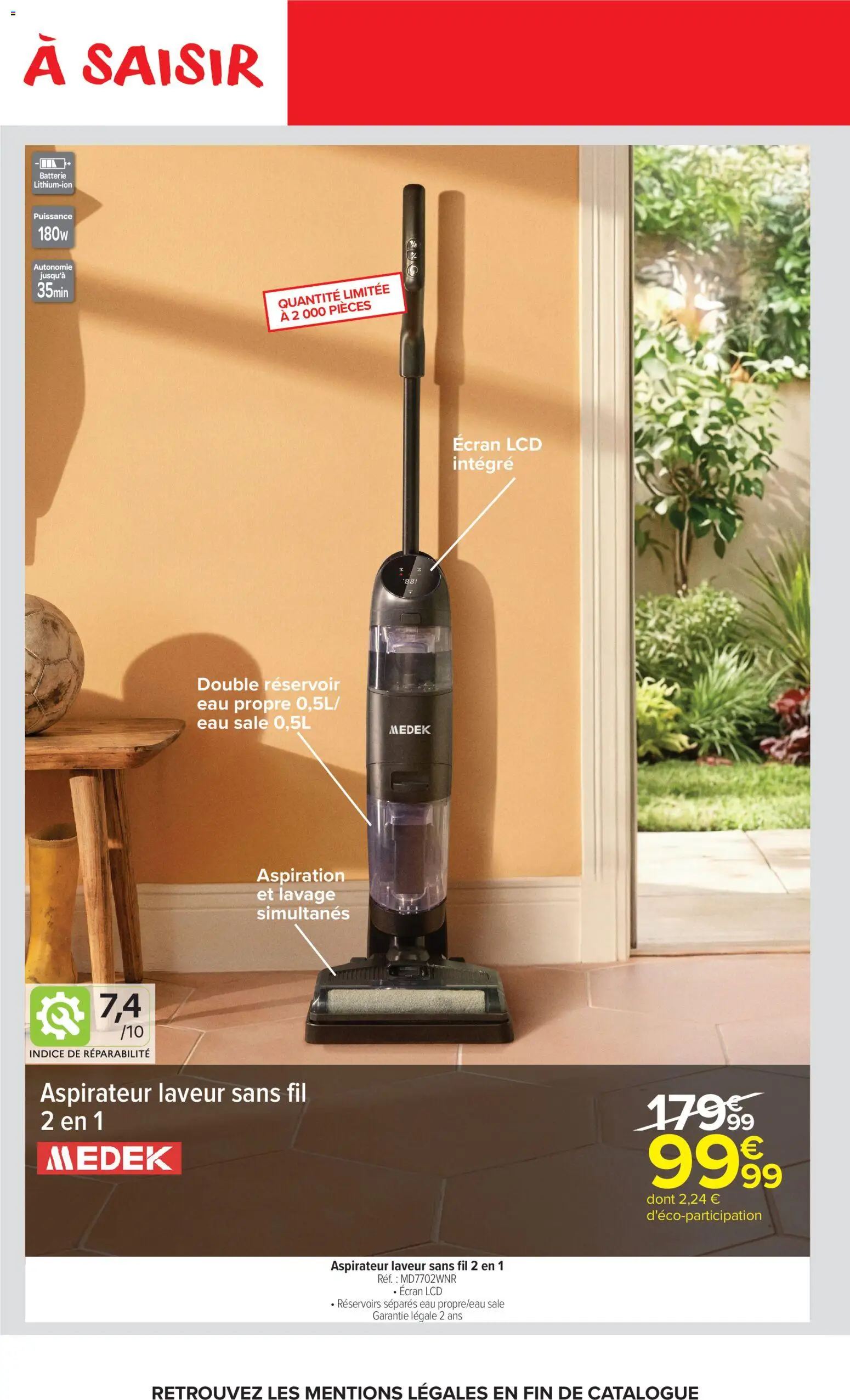 {H1} | Page: 38 | Produits: Aspirateur, Batterie