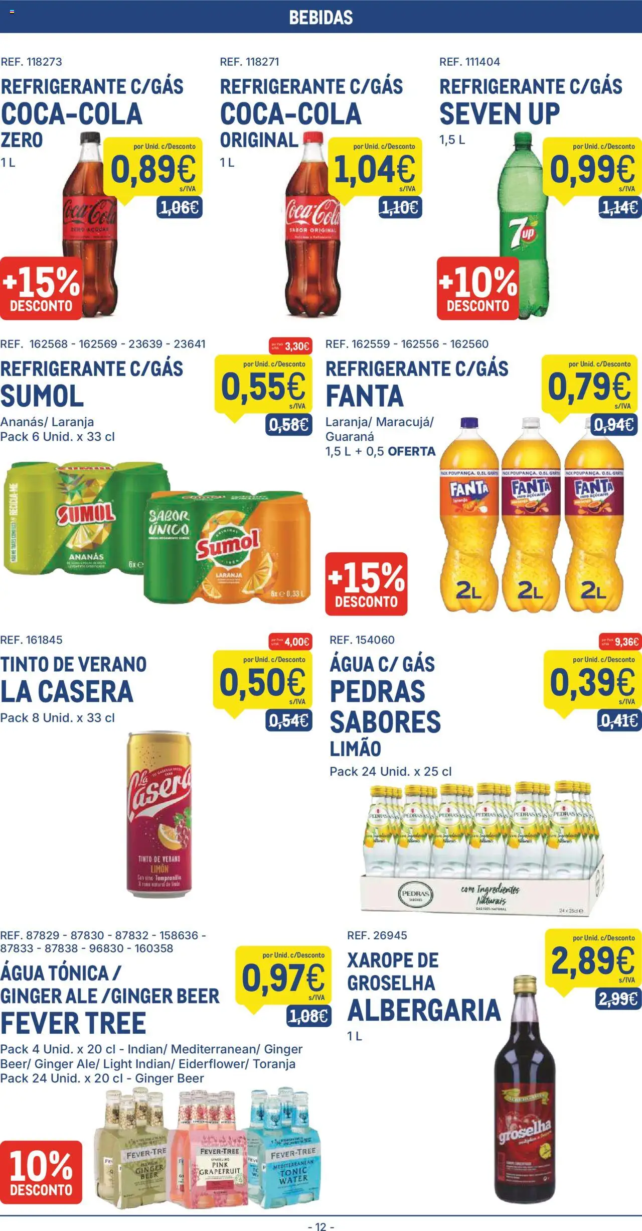 Makro folheto │ válido de 22.07.2025 | Página: 12 | Produtos: Agua, Refrigerante, Fanta, Xarope