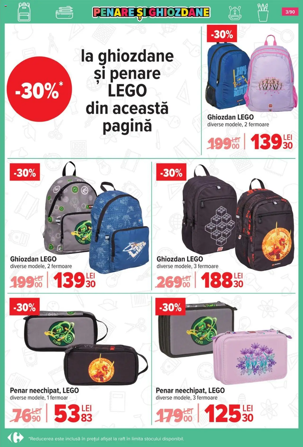 Carrefour catalog - Începe școala – valabil de la 13.08.2025 | Pagină: 4 | Produse: Raft, Ghiozdan