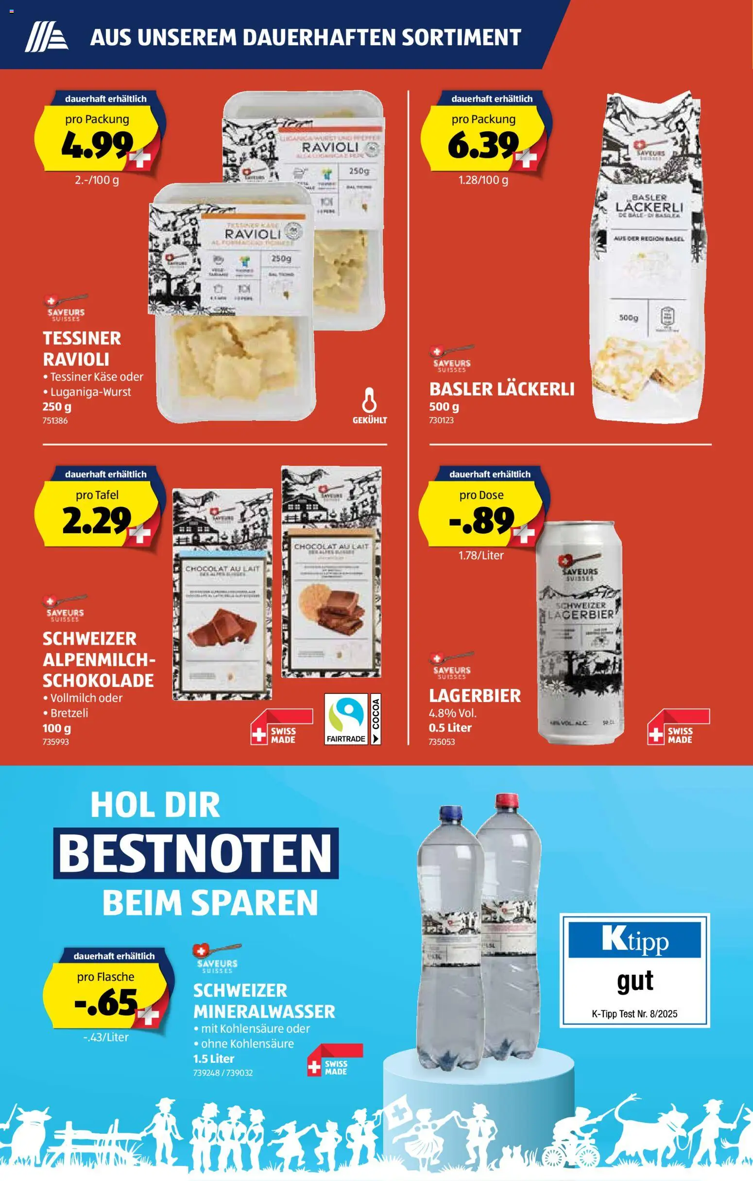 Aldi Aktionen – gültig ab 08.01.2026 | Seite: 21 | Produkte: Mineralwasser, Käse, Schokolade