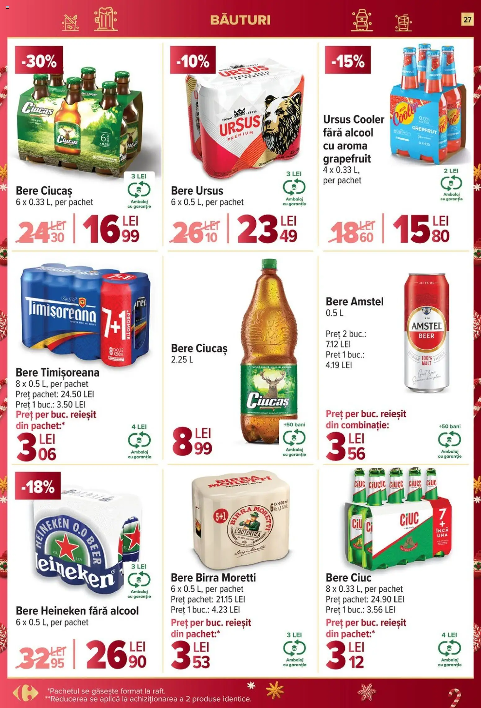 Noul catalog Carrefour – valabil de la 17.12.2025 | Pagină: 27 | Produse: Bere, Grepfrut