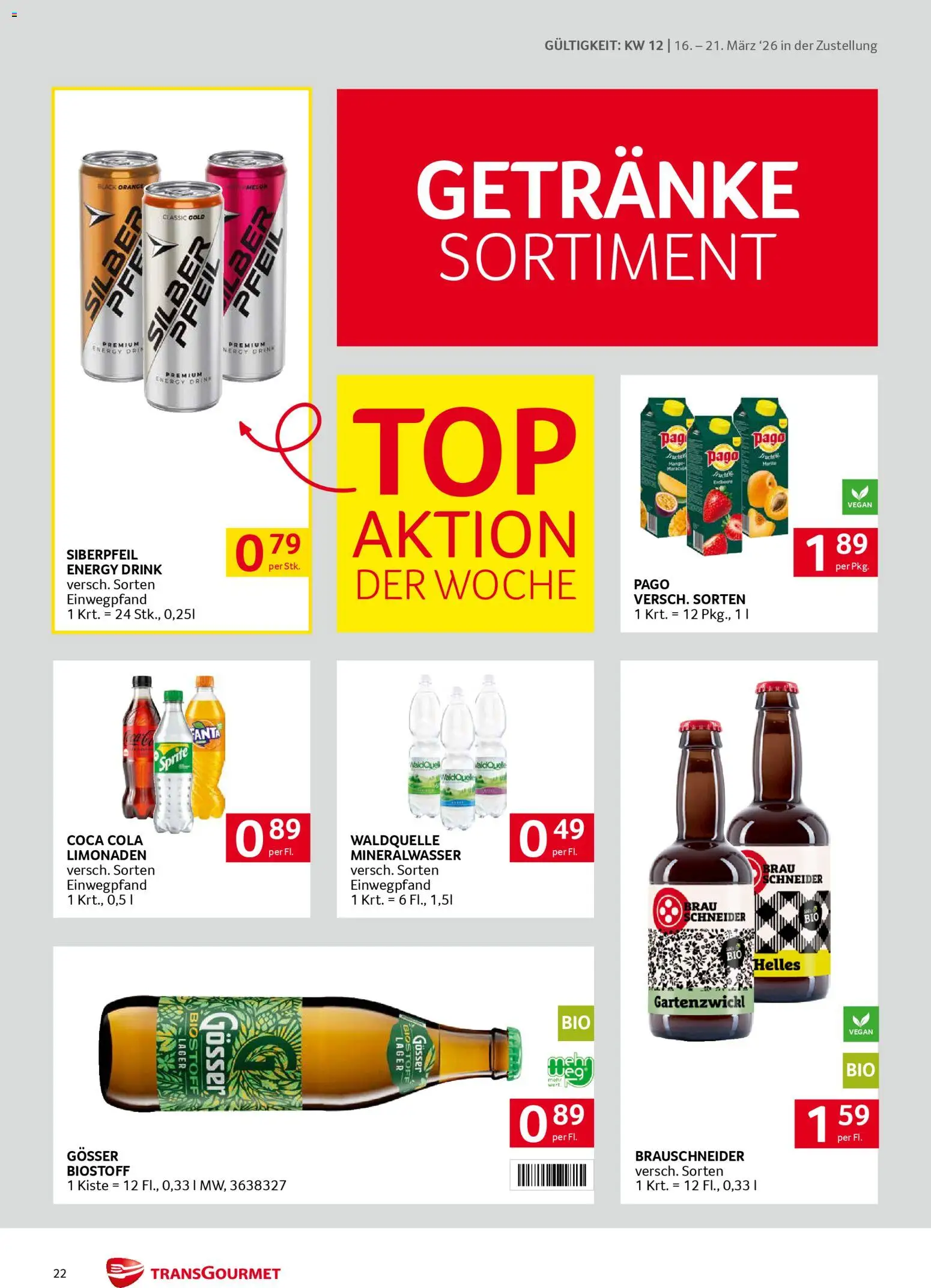 Transgourmet Zustellaktion gültig ab 16.03.2026 | Seite: 22