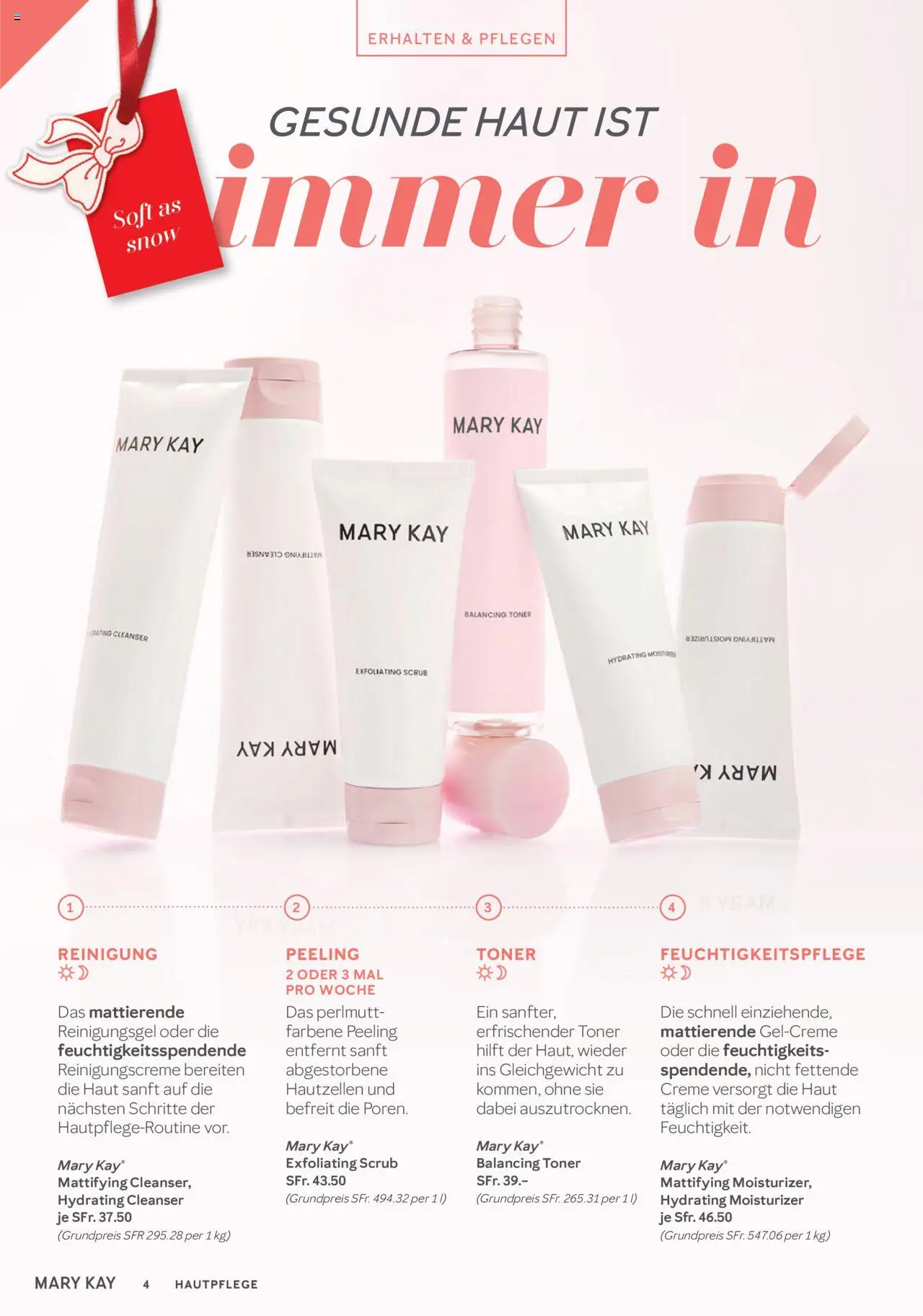 Mary Kay Aktionen – gültig ab 16.10.2025 | Seite: 4 | Produkte: Peeling, Toner, Creme