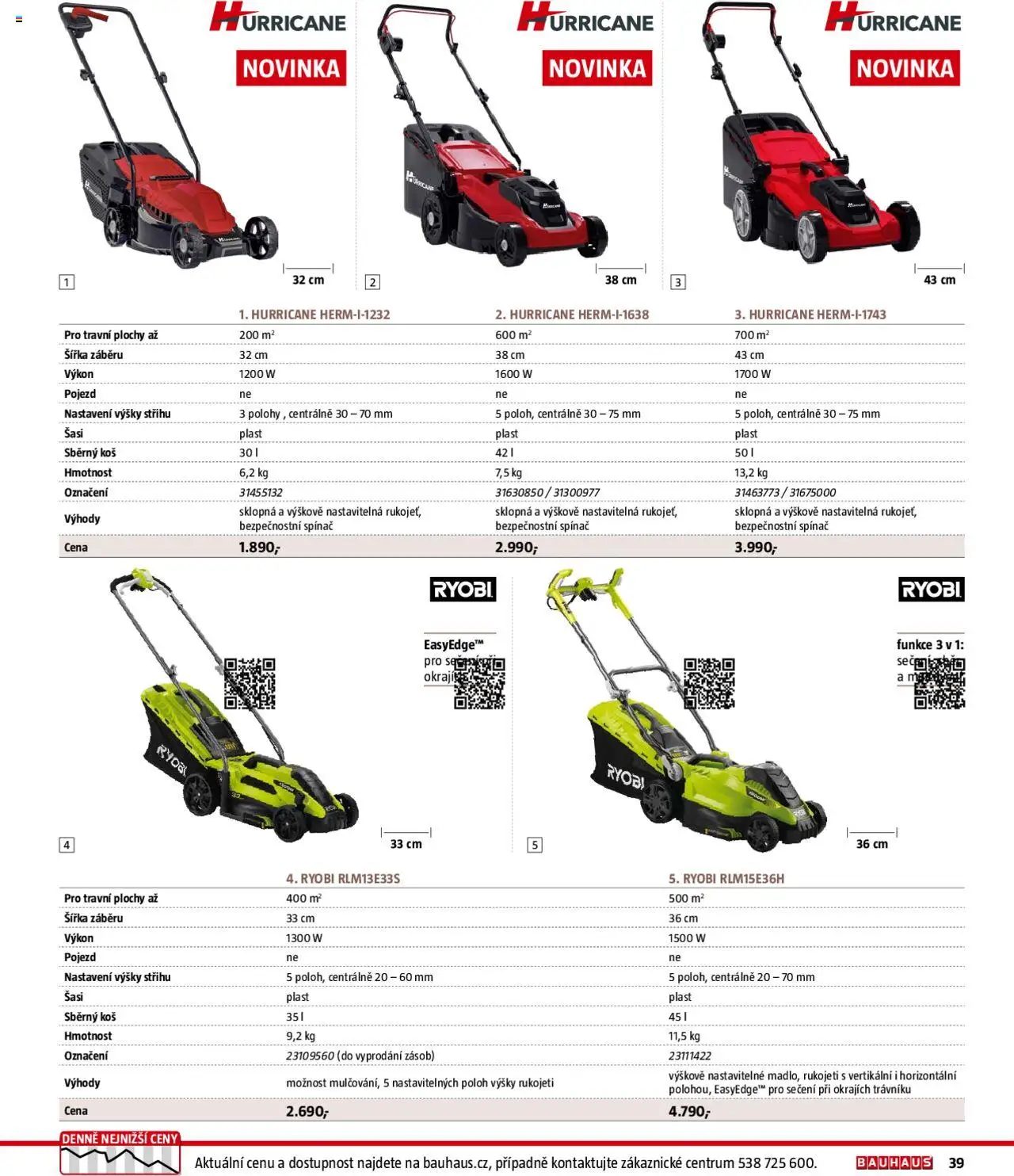 Bauhaus katalog Zahradní technika od 01.04.2025 | Strana: 39 | Produkty: Koš