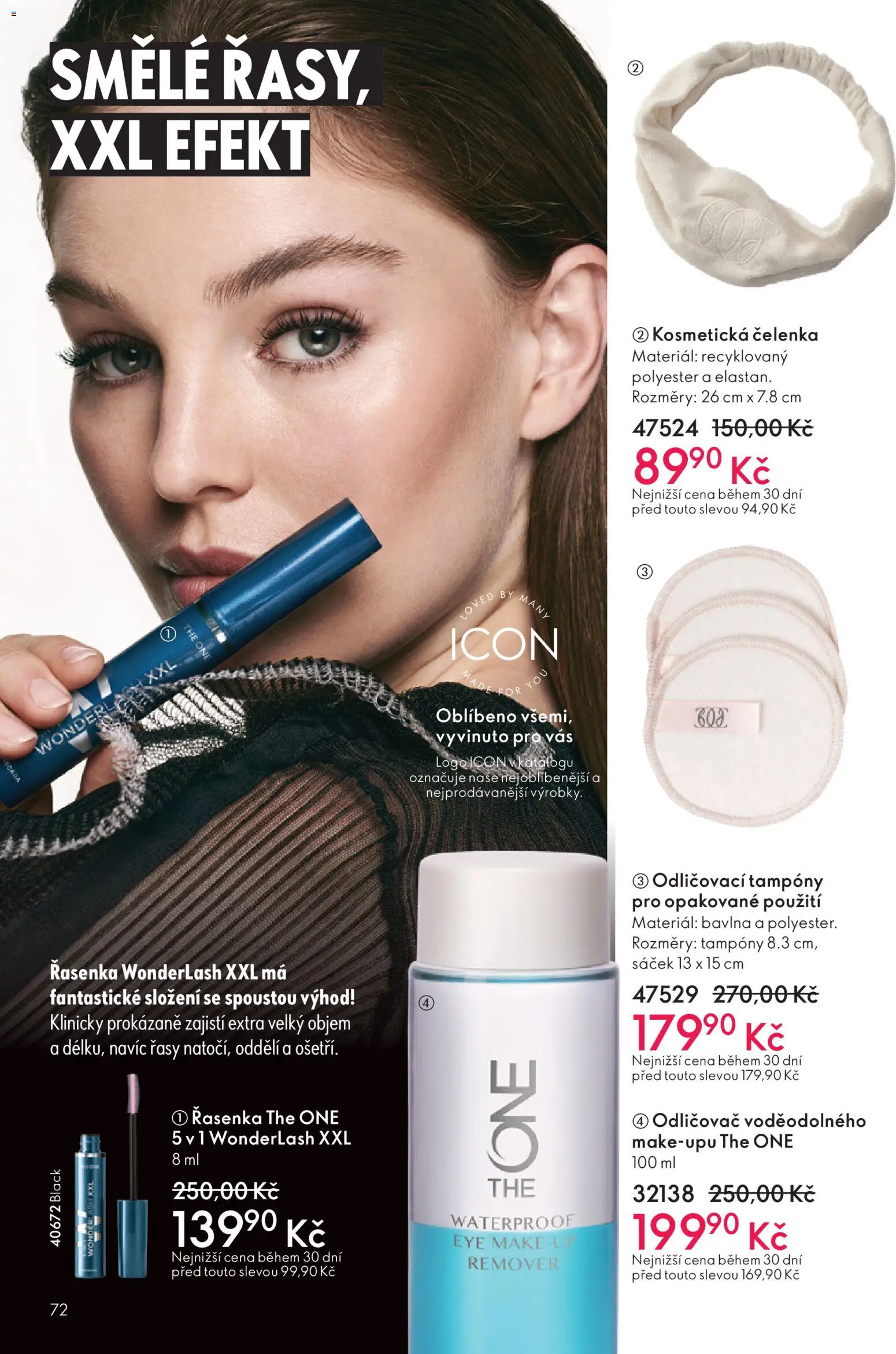 Oriflame Black Friday od 12.11.2025 | Strana: 72 | Produkty: Čelenka, Kosmetická čelenka, Tampony, Řasenka