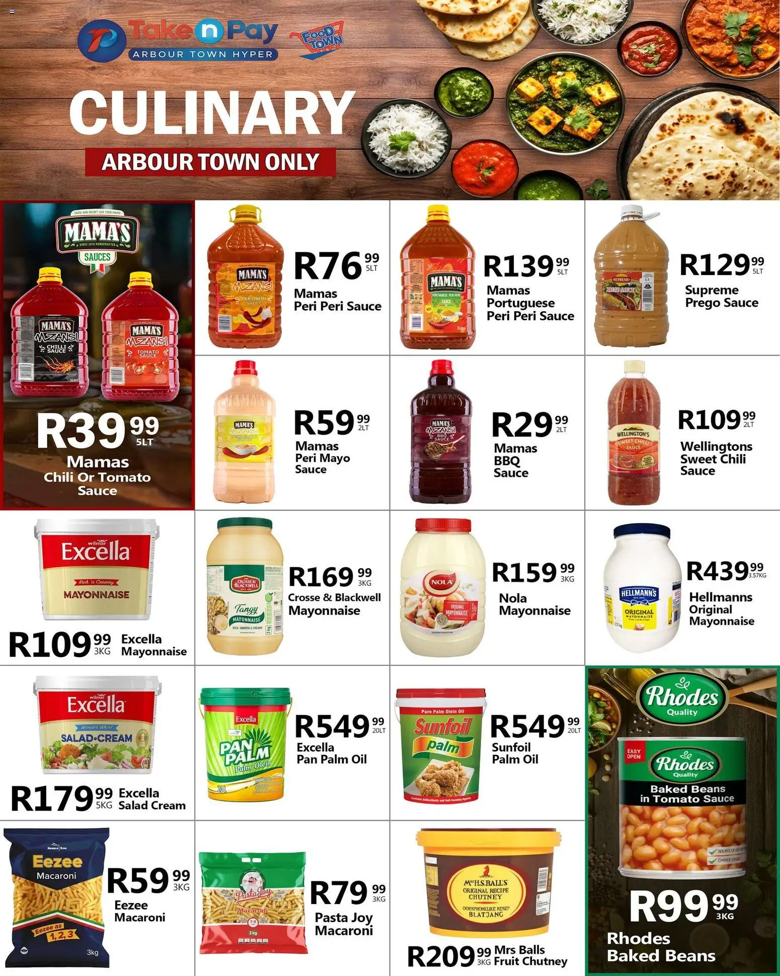 New Take n Pay catalogue – valid from 03.11.2025 | Page: 28 | Products: Beans, Tomato sauce, Salad, Fruit