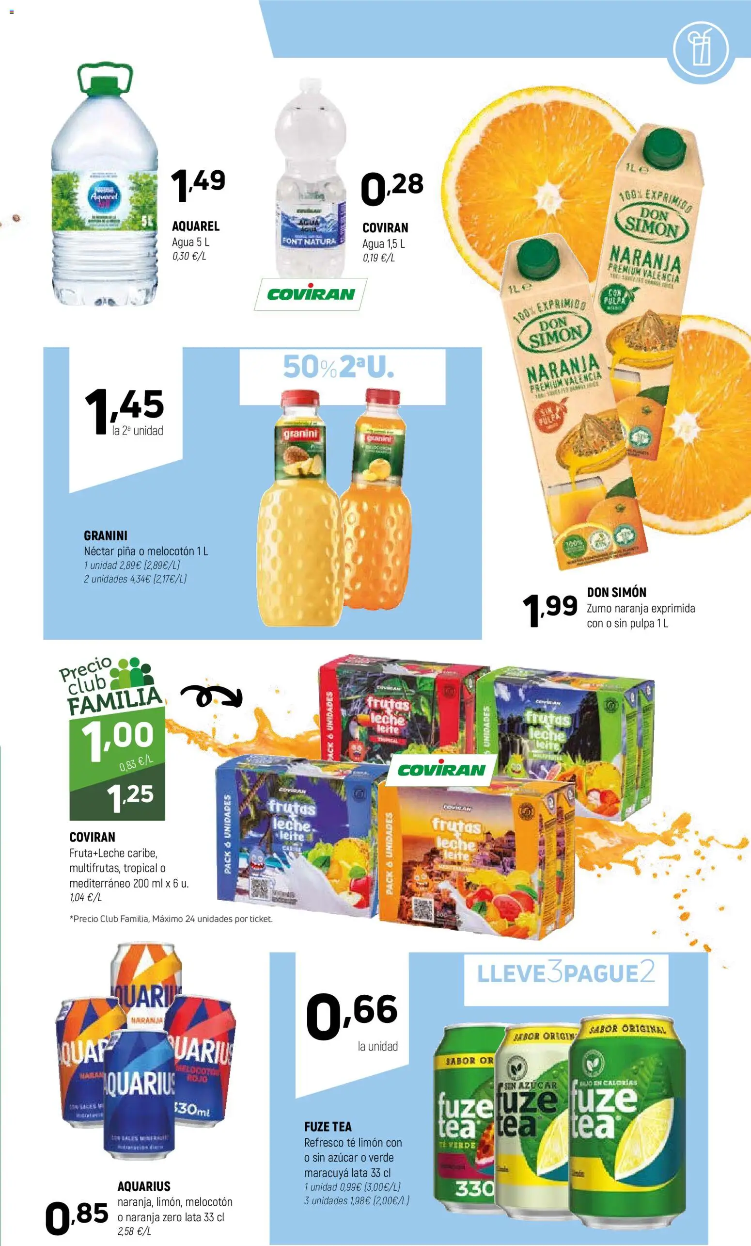 Coviran - Ceuta │ válido desde el 04.11.2025 | Página: 15 | Productos: Leche, Ροζ πιπέρι, Té, Néctar