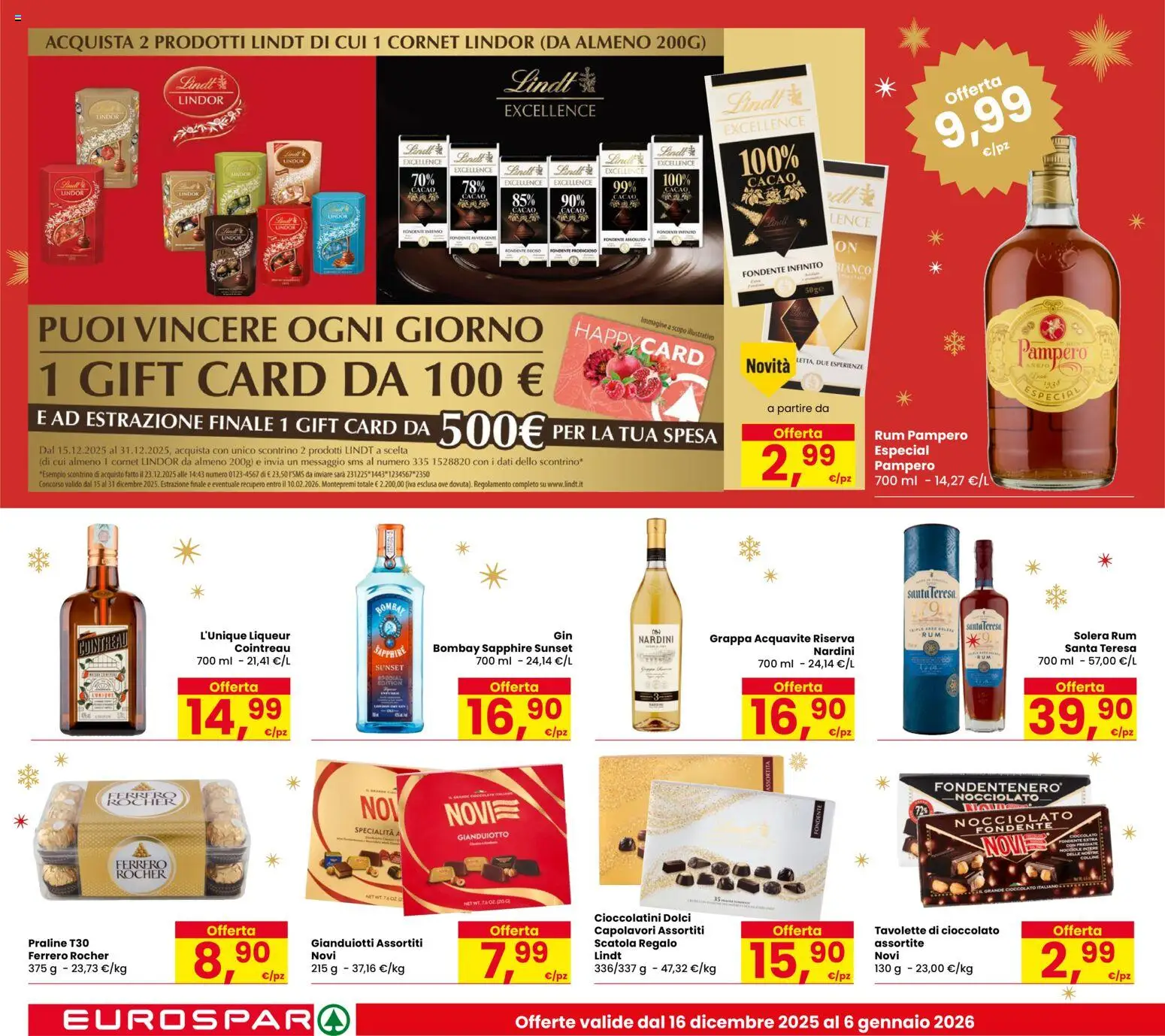 Volantino Despar del 16.12.2025 | Pagina: 16 | Prodotti: Rum, Cioccolatini, Grappa, Scatola