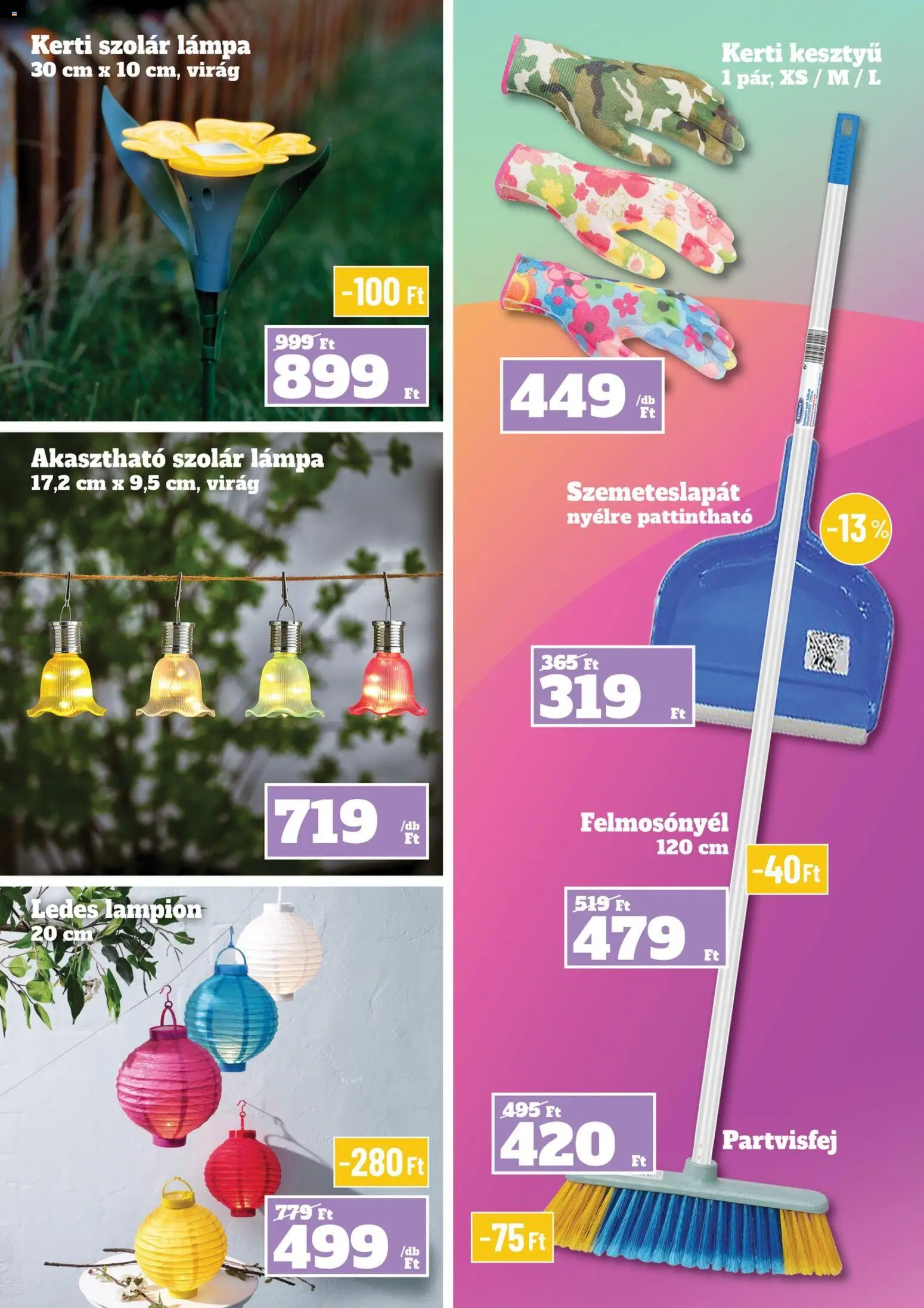 Family Diszkont akciós ujság - amely érvényes a következő dátumtól: 02.04.2026 | Oldal: 19 | Termékek: Kesztyű, Virag, Lámpa