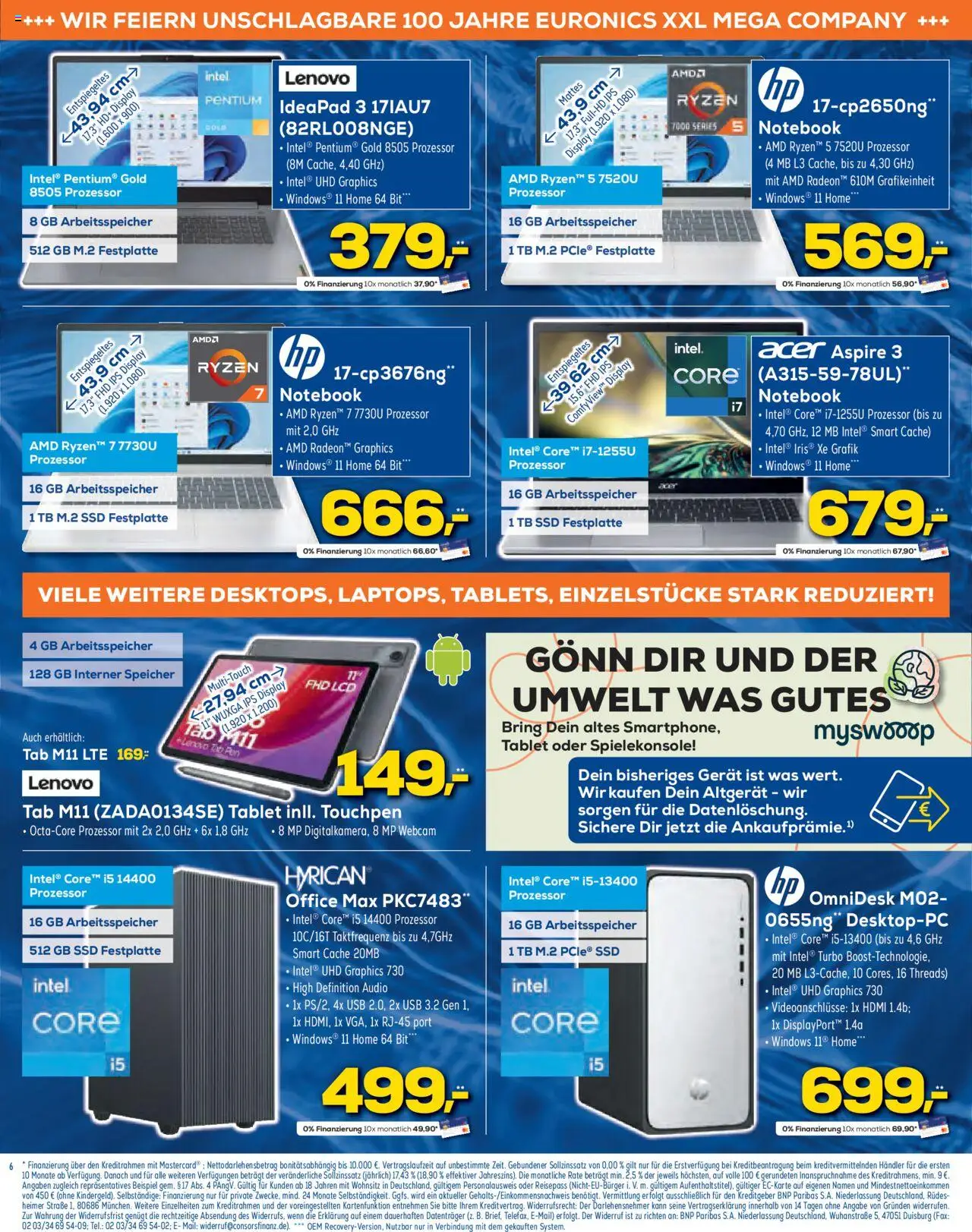 Euronics  Aktueller Prospekt - gültig ab dem 06.08.2025 | Seite: 6 | Produkte: USB, Notebook, Tablet, Audio