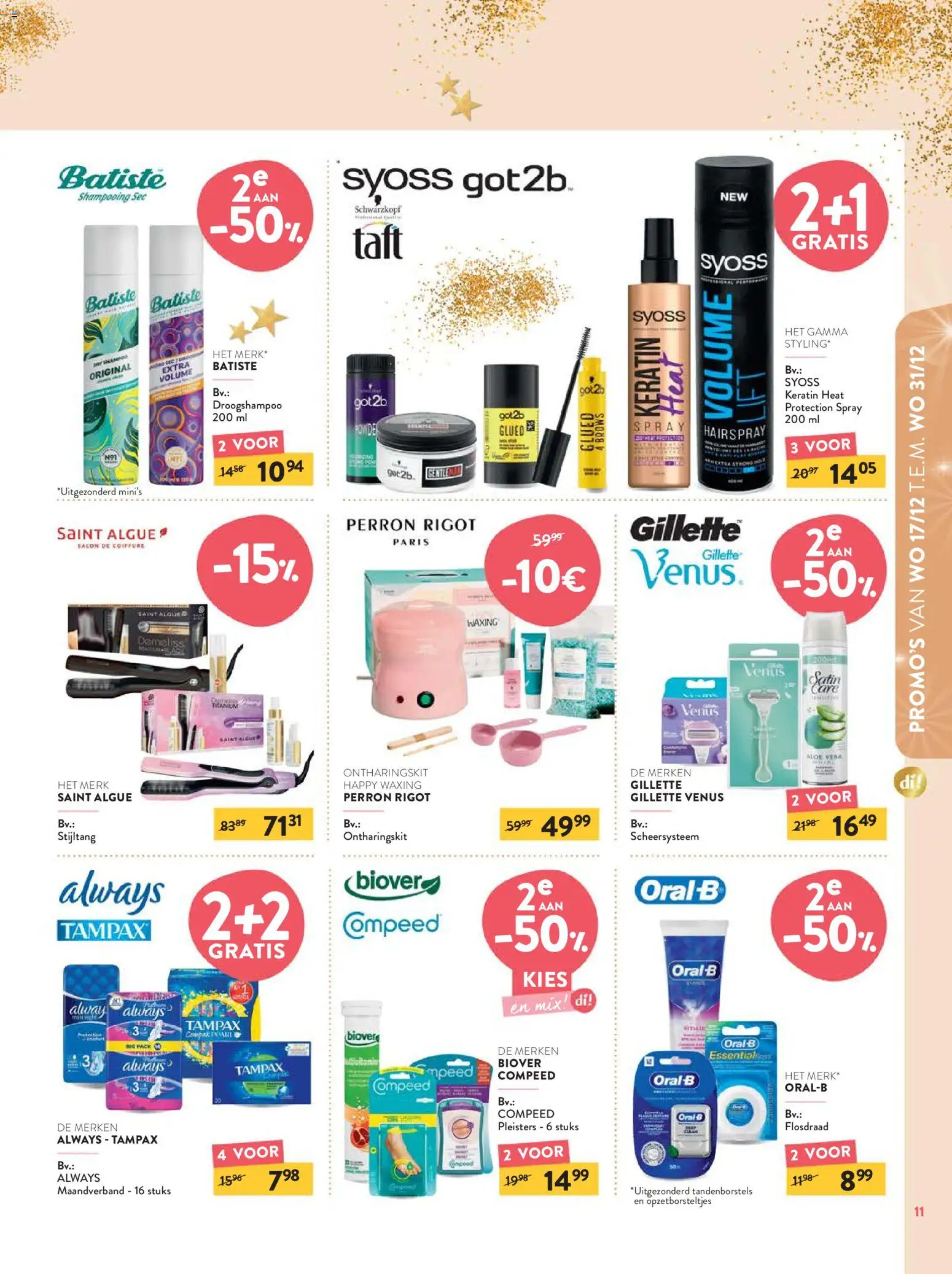 {H1} | Pagina: 11 | Producten: Stijltang, Füstölt oldalas, Shampoo, Droogshampoo