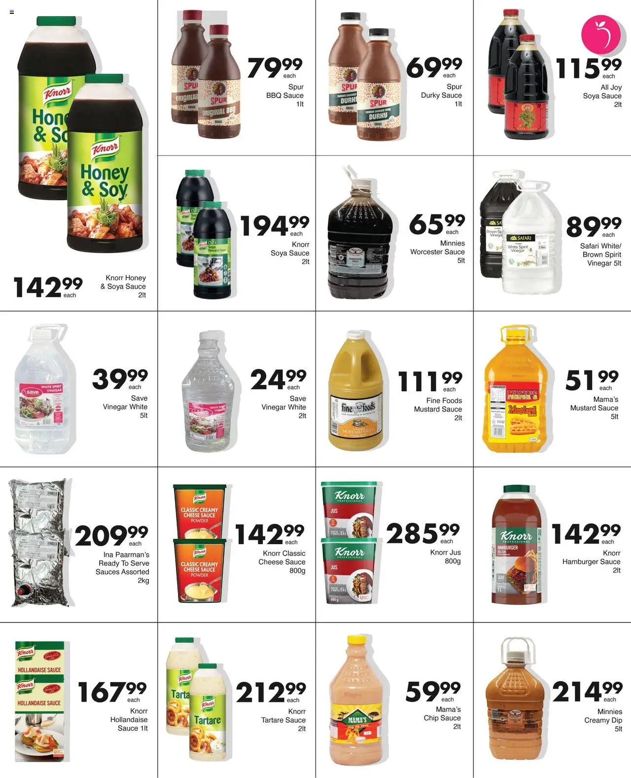 Save Catering Specials  │ valid from 04.08.2025 | Page: 6 | Products: Sauces, Vinegar, Mustard, Peach