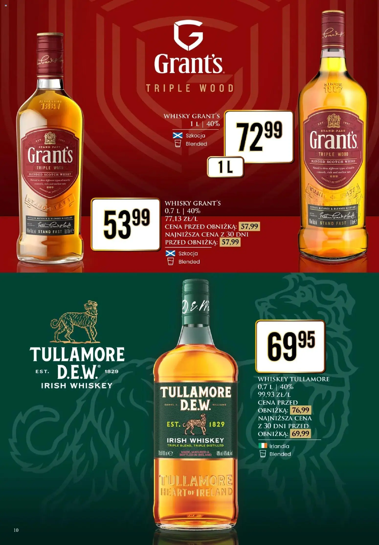 Dino Gazetka alkoholowa od 05.12.2025 | Strona: 10 | Produkty: Grant's, Whisky