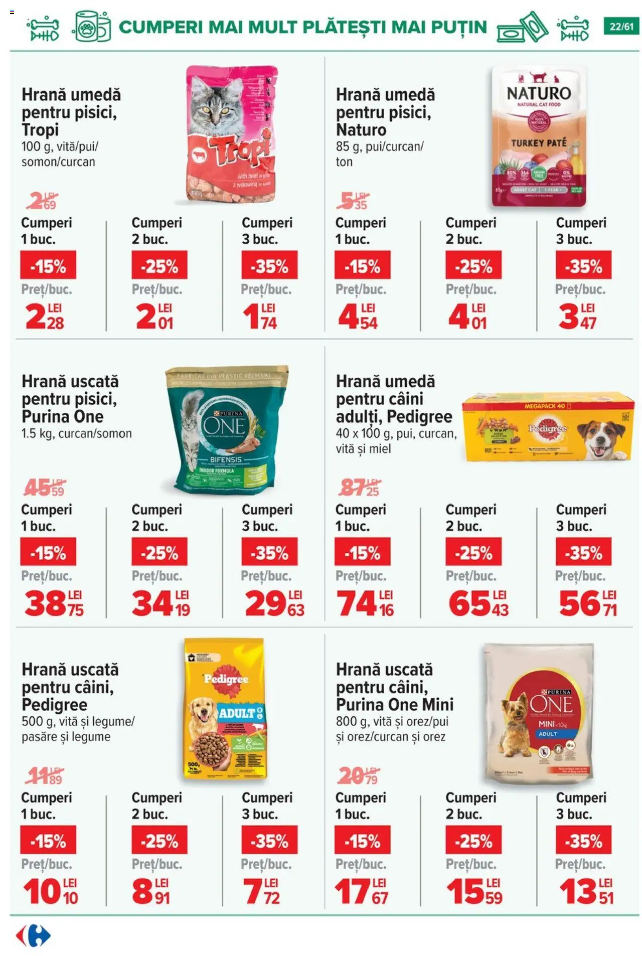 Catalog Carrefour – valabil de la 20.08.2025 | Pagină: 23 | Produse: Pate, Orez, Legume