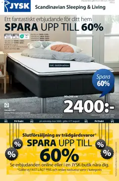 JYSK - erbjudanden - Förhandsvisning av reklamblad från butik JYSK aktuell från 04.08.2025