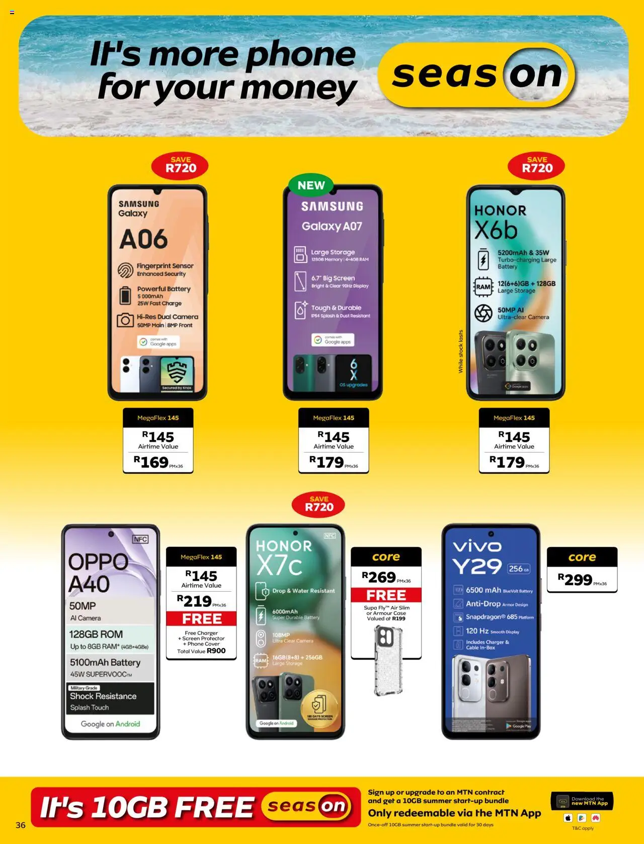 New MTN catalogue – valid from 07.10.2025 | Page: 36 | Products: Cover, Phone, Case, Charger