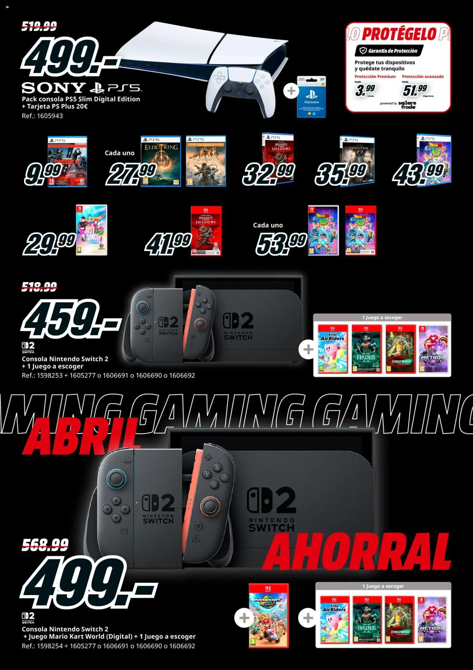 Media Markt folleto │ válido desde el 06.04.2026 | Página: 9 | Productos: Consola Nintendo, Consola, Nintendo, Playstation