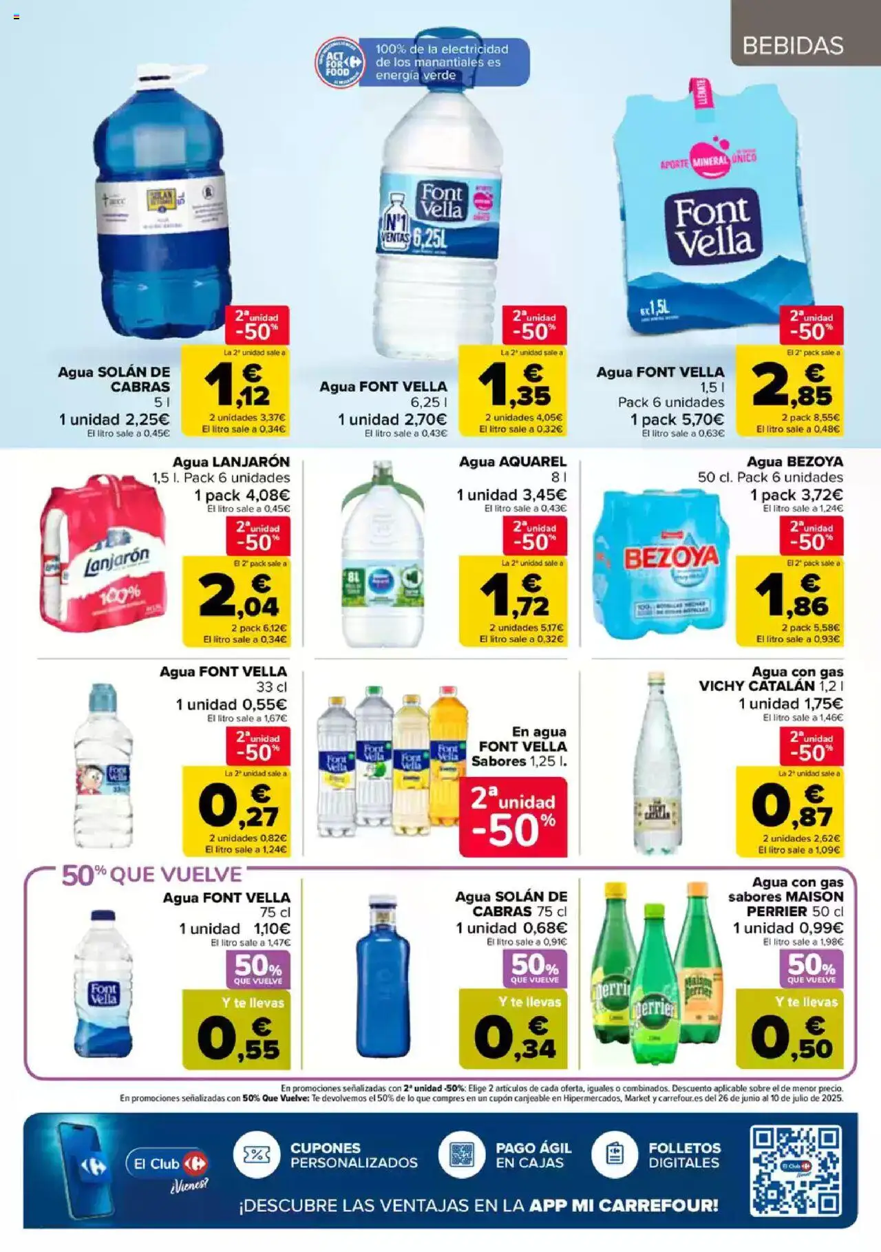 Carrefour folleto │ válido desde el 09.06.2025 | Página: 37 | Productos: Agua con gas, Té