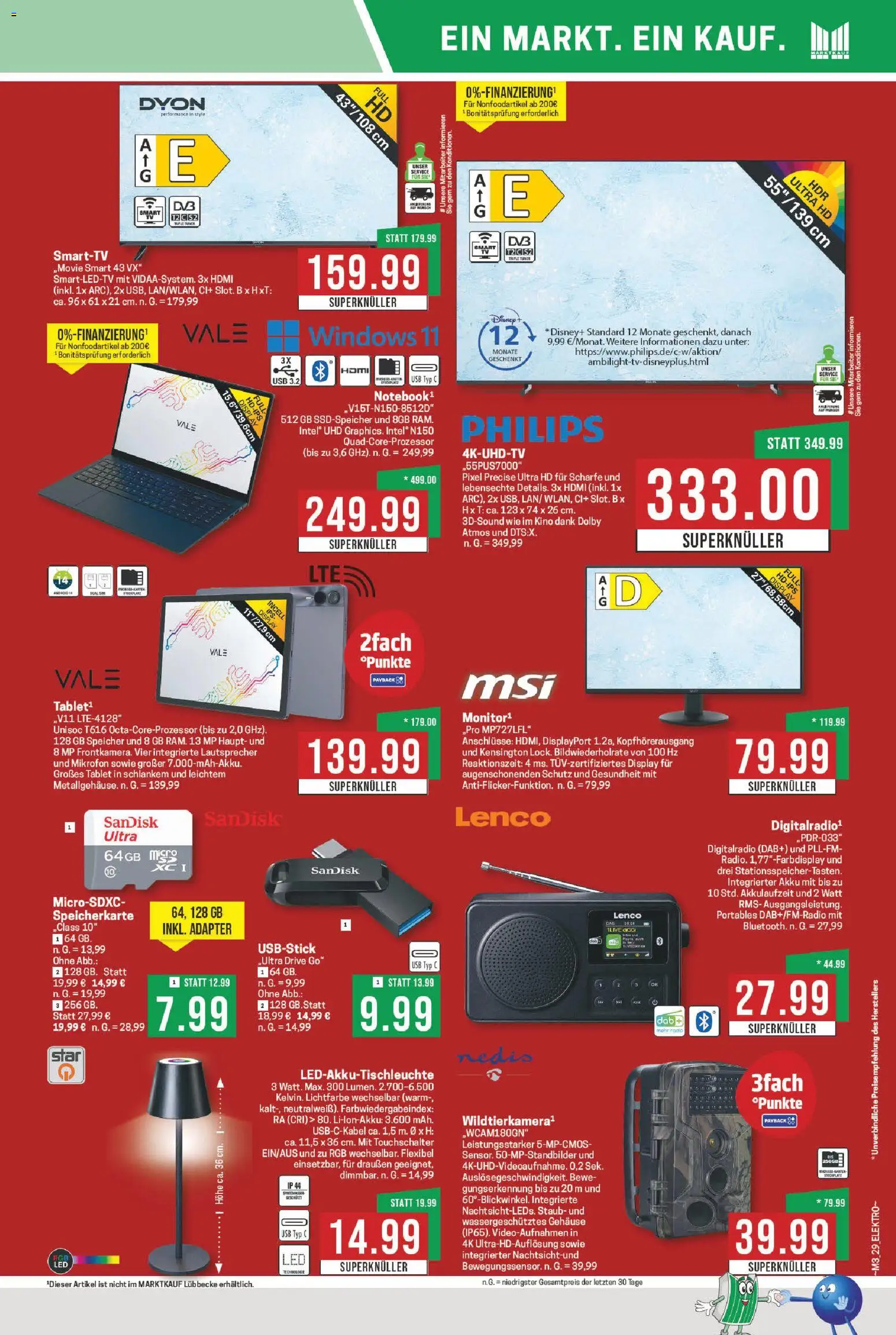 Marktkauf Prospekt 	 – gültig ab 12.01.2026 | Seite: 29 | Produkte: Speicherkarte, Mikrofon, Adapter, Philips