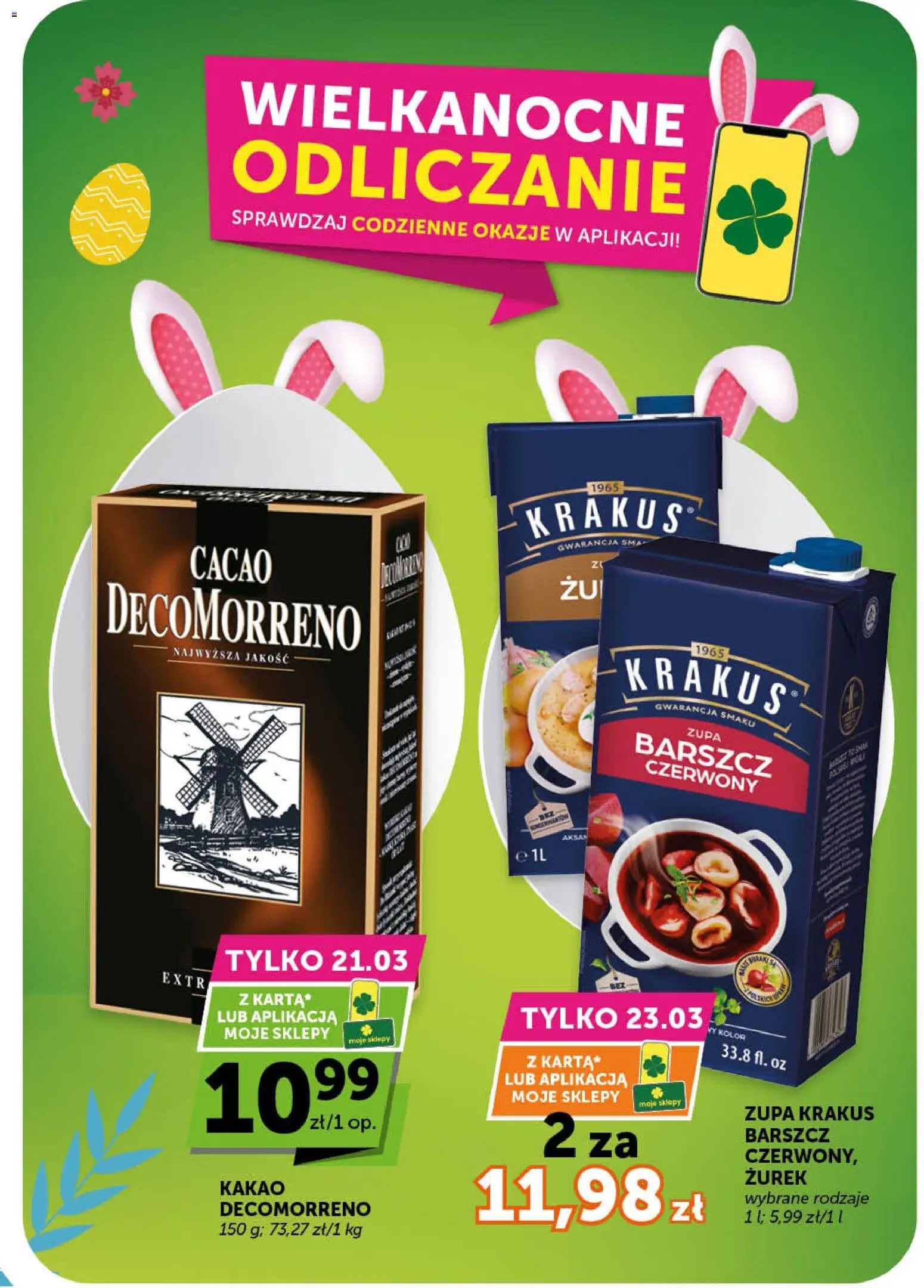 Groszek gazetka - Minimarket od 19.03.2026 | Strona: 6 | Produkty: Barszcz, Kakao, Zurek, Zupa