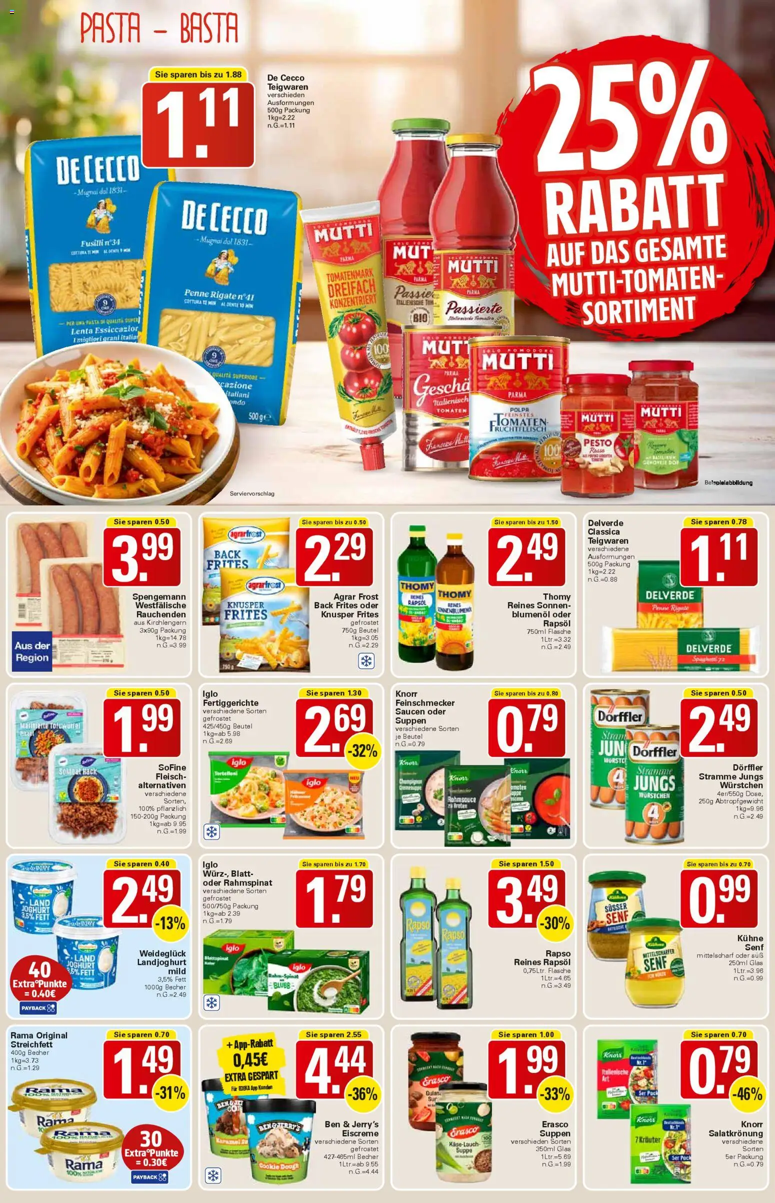 WEZ Prospekt – gültig ab 17.11.2025 | Seite: 9 | Produkte: Joghurt, Rapsöl, Fertiggerichte, Fleisch