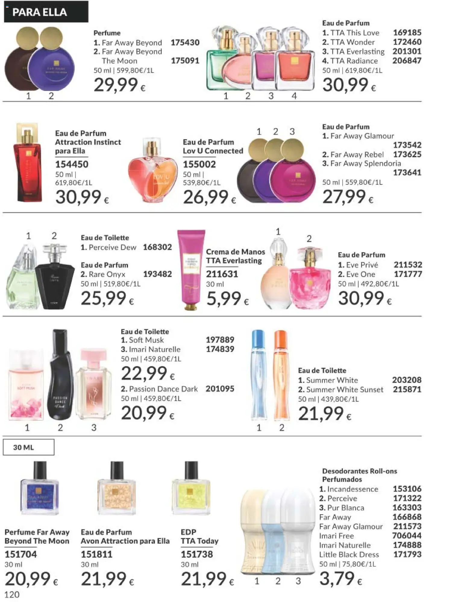 Catálogo AVON campaña 11 Black Friday │ válido desde el 01.11.2025 | Página: 120 | Productos: Perfume, Eau de toilette, Crema de manos, Eau de parfum