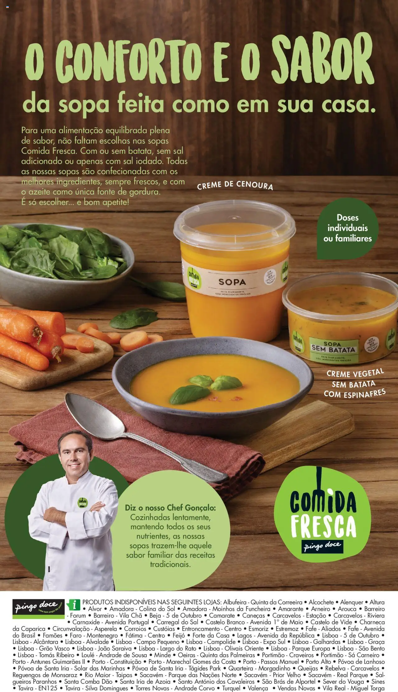 Pingo Doce - Escolhas Equilibradas │ válido de 21.10.2025 | Página: 16 | Produtos: Espinafres, Azeite, Cenoura, Creme