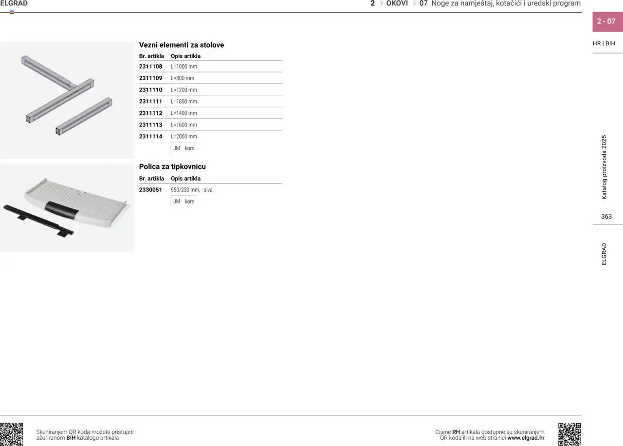 Elgrad katalog | vrijedi od 06.10.2025 | Stranica: 20 | Proizvodi: Polica