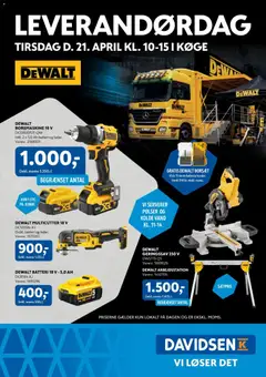 Davidsen - Leverandørdag Dewalt Køge gyldig fra 21.04.2026