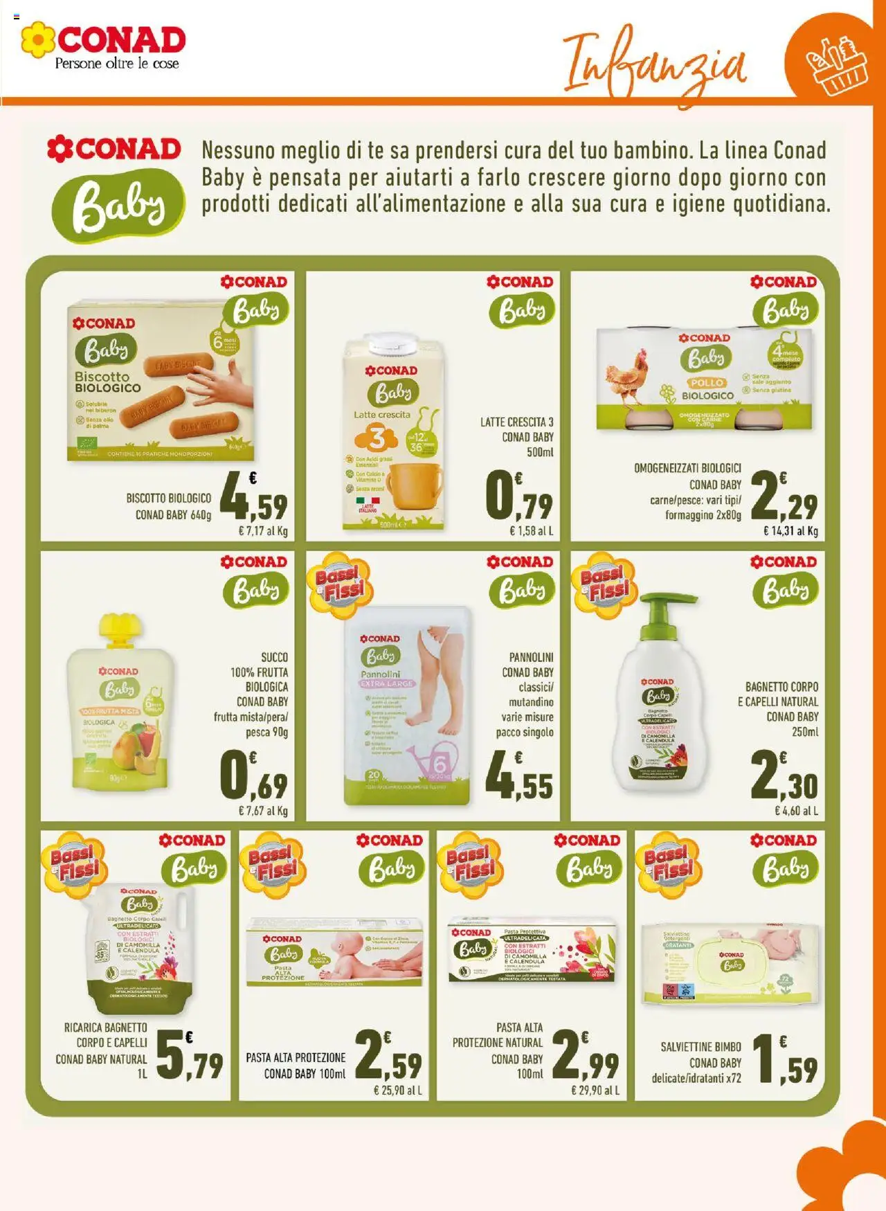 Volantino Conad del 27.08.2025 | Pagina: 11 | Prodotti: Pollo, Tè, Sale, Bagnetto