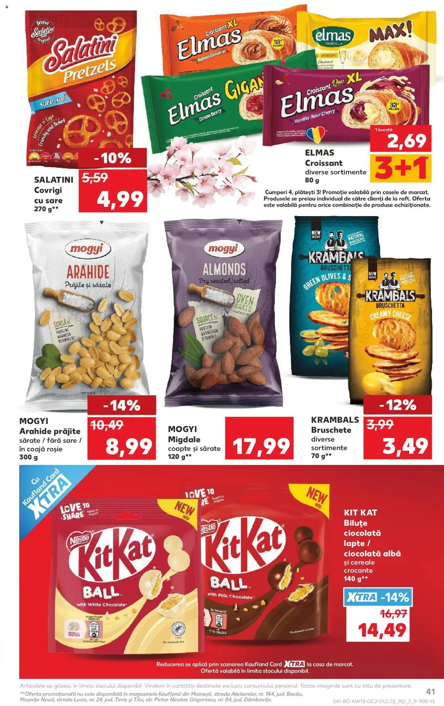 Noul catalog Kaufland – valabil de la 25.03.2026 | Pagină: 41 | Produse: Masaüstü kılıfı, Migdale, Lapte, Ciocolată