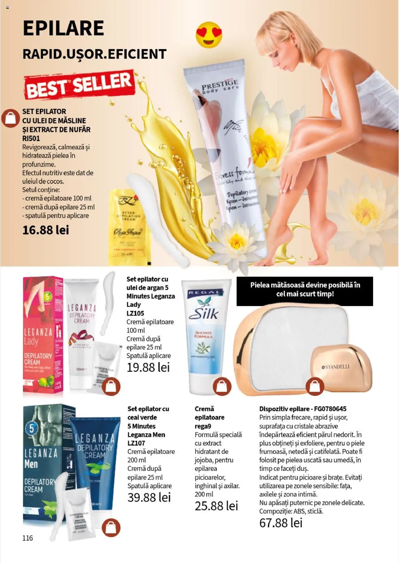 Noul catalog Lady’s – valabil de la 25.09.2025 | Pagină: 118 | Produse: Epilator, Body, Ulei, Ceai