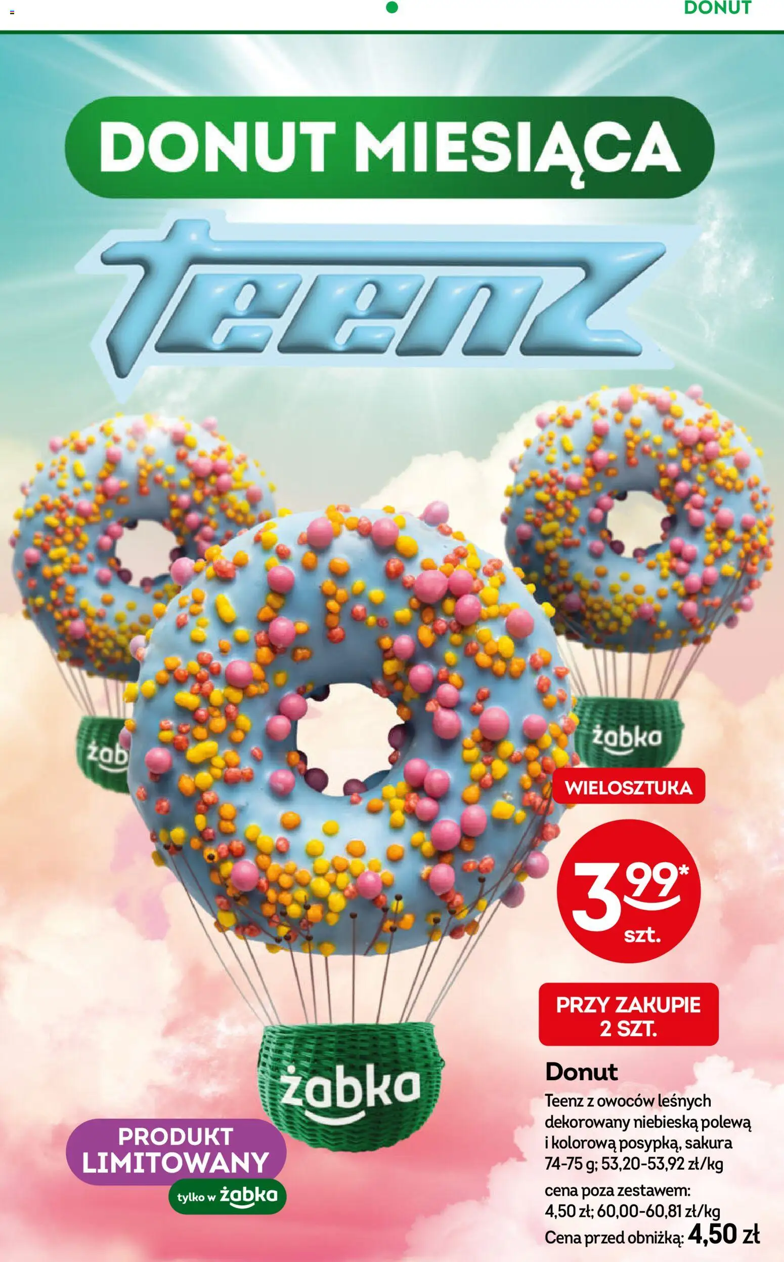 Żabka gazetka od 22.04.2026 | Strona: 36 | Produkty: Donut