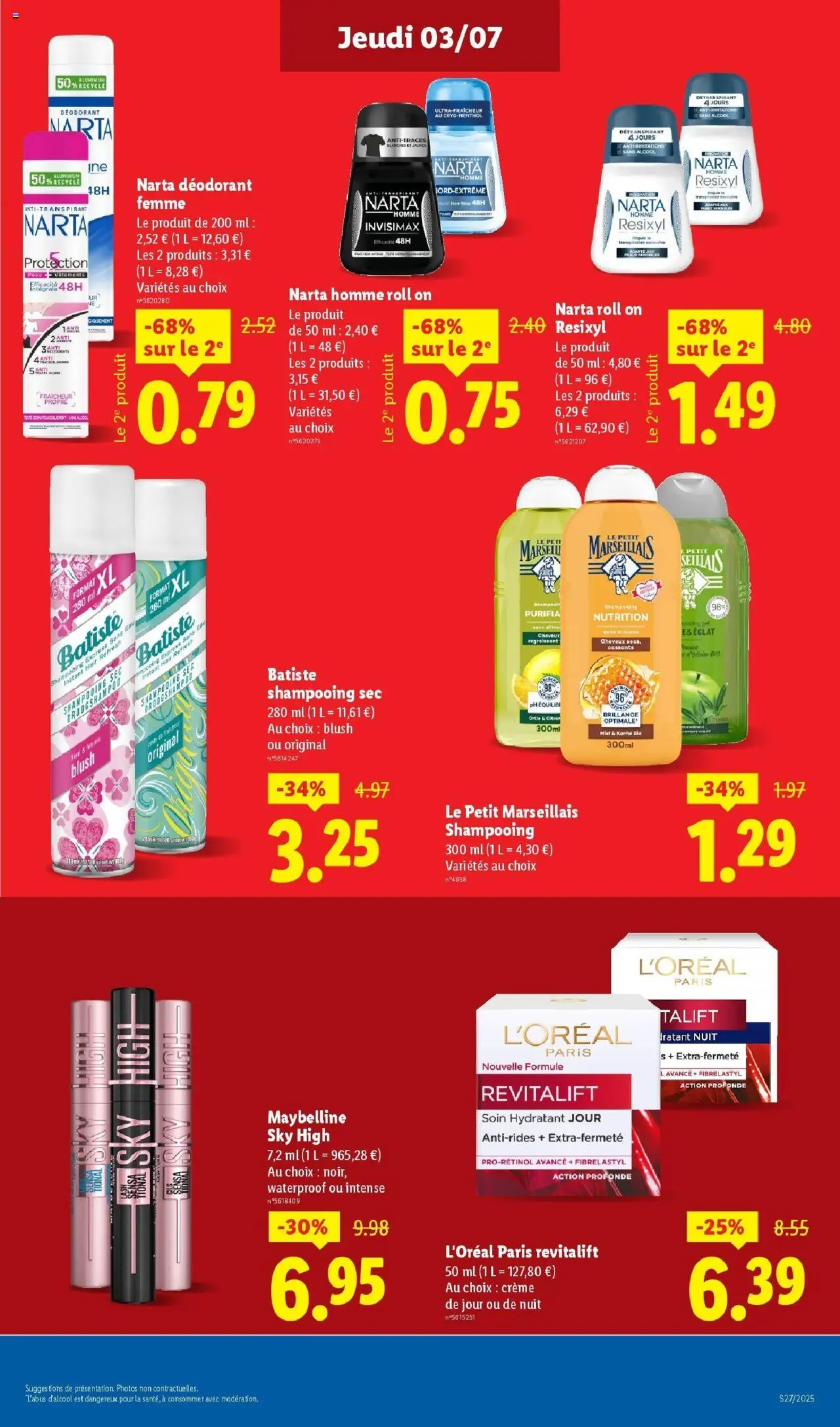  | Page: 13 | Produits: Citron, Mascara, Shampooing, Crème de jour