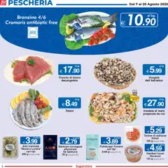 Volantino Sì con Te del 07.08.2025 | Pagina: 6 | Prodotti: Vongole, Insalata, Branzino, Alici