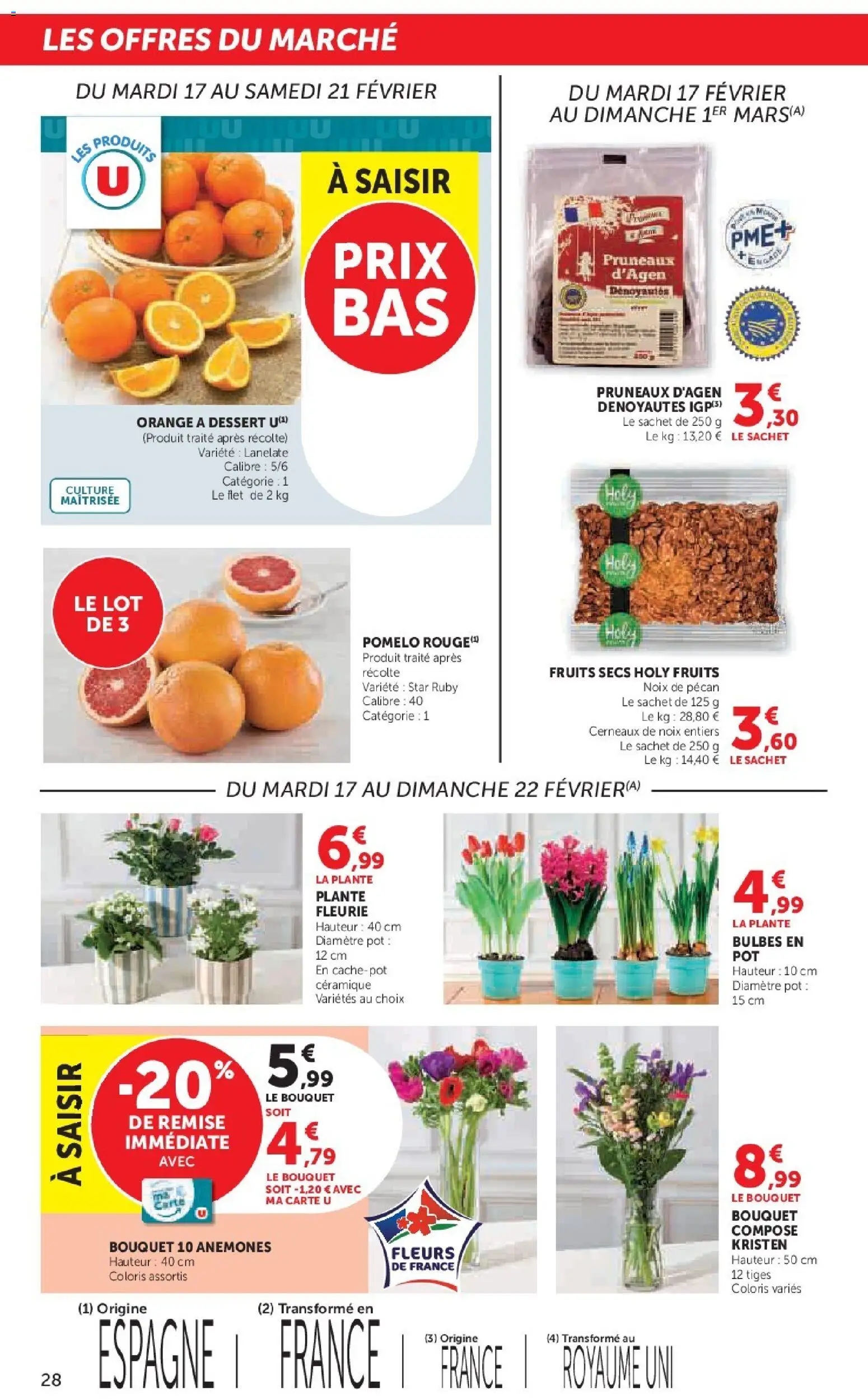 {H1} | Page: 28 | Produits: Orange, Pruneaux, Noix, Fruits secs