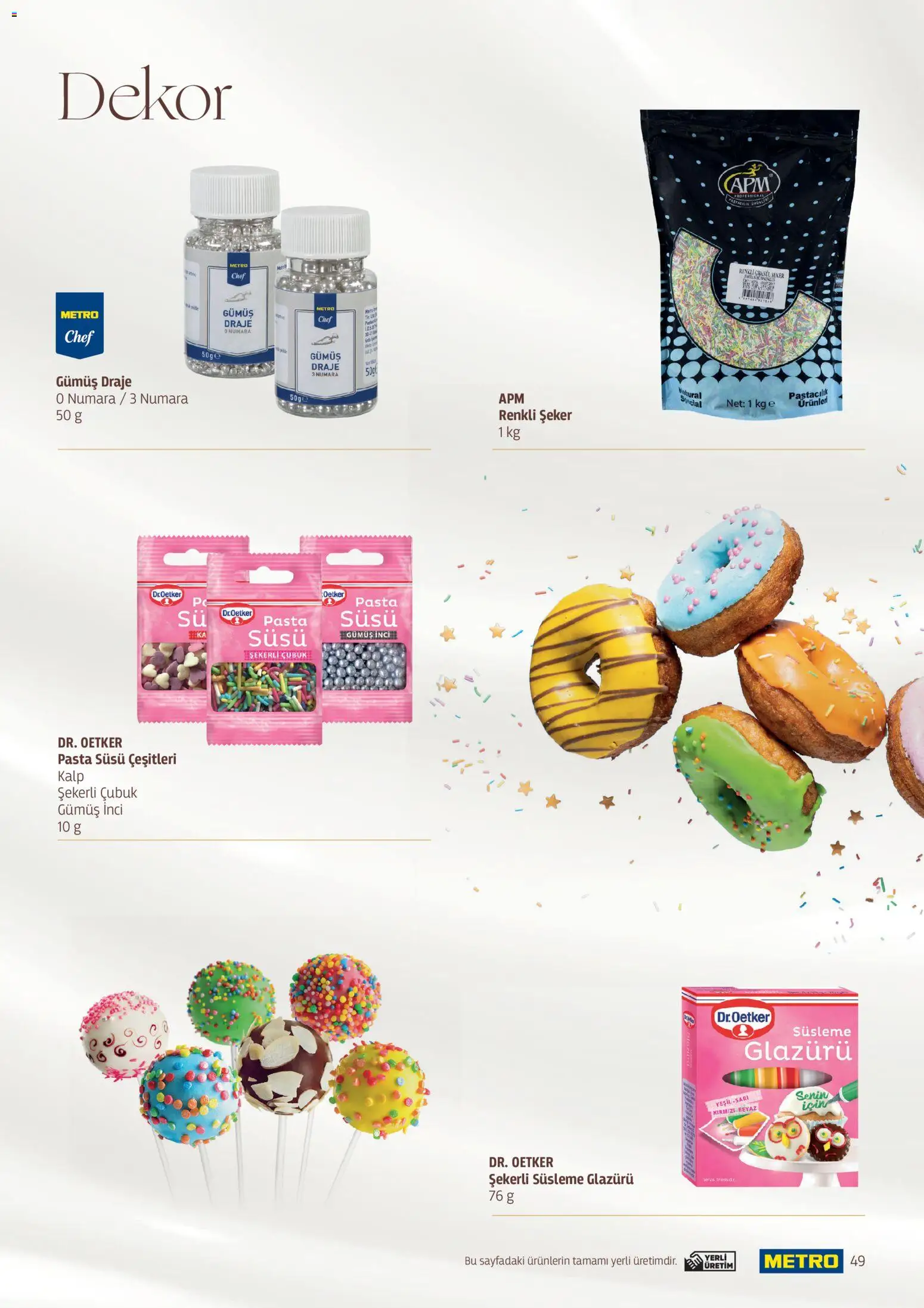 Metro - Pastacılık Kataloğu - 06.04.2026 tarihinden itibaren geçerlidir | Sayfa: 49 | Ürünler: Şeker