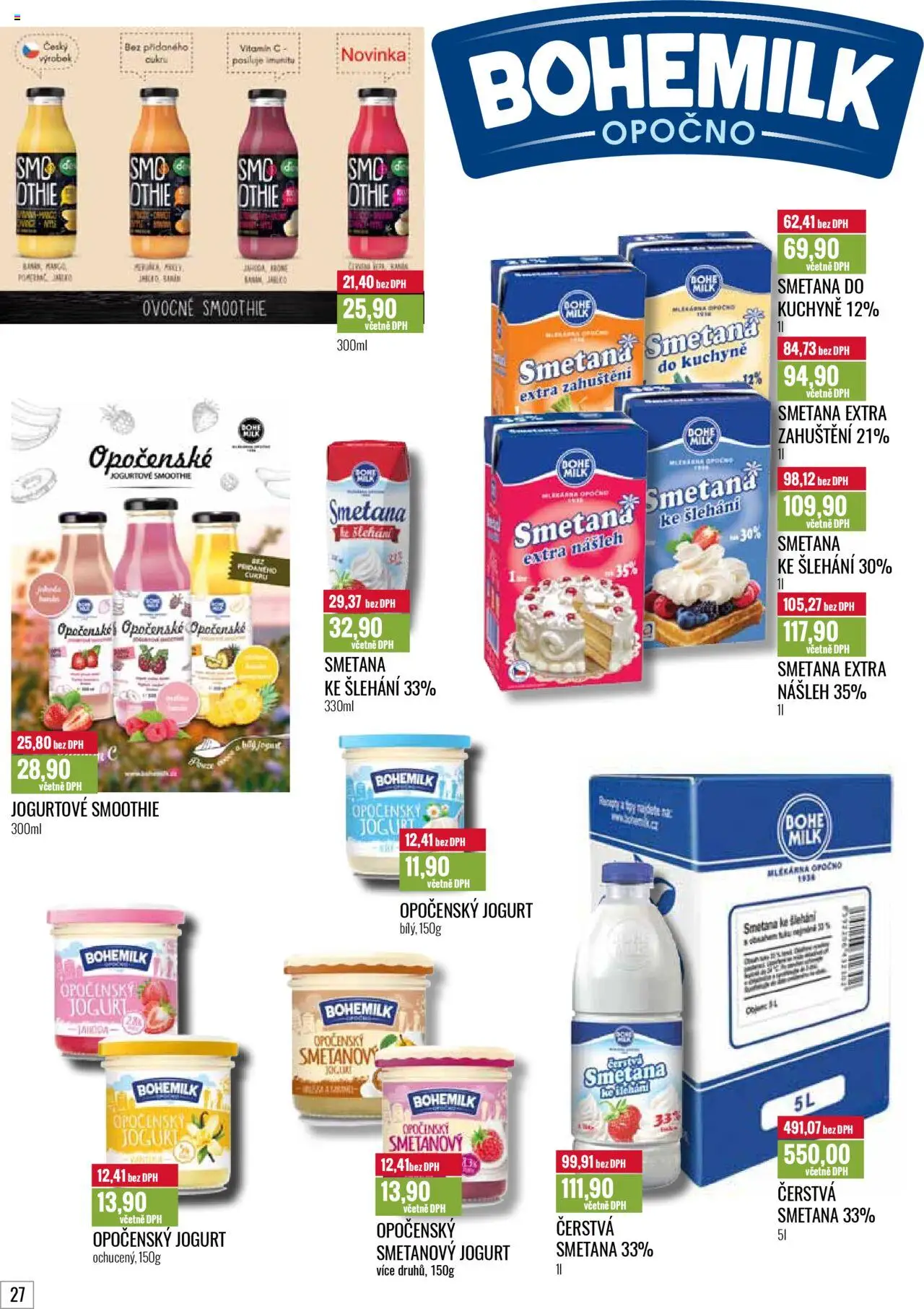 Ratio leták od 01.06.2025 | Strana: 28 | Produkty: Smetanový jogurt, Jogurt, Smetana, Smoothie