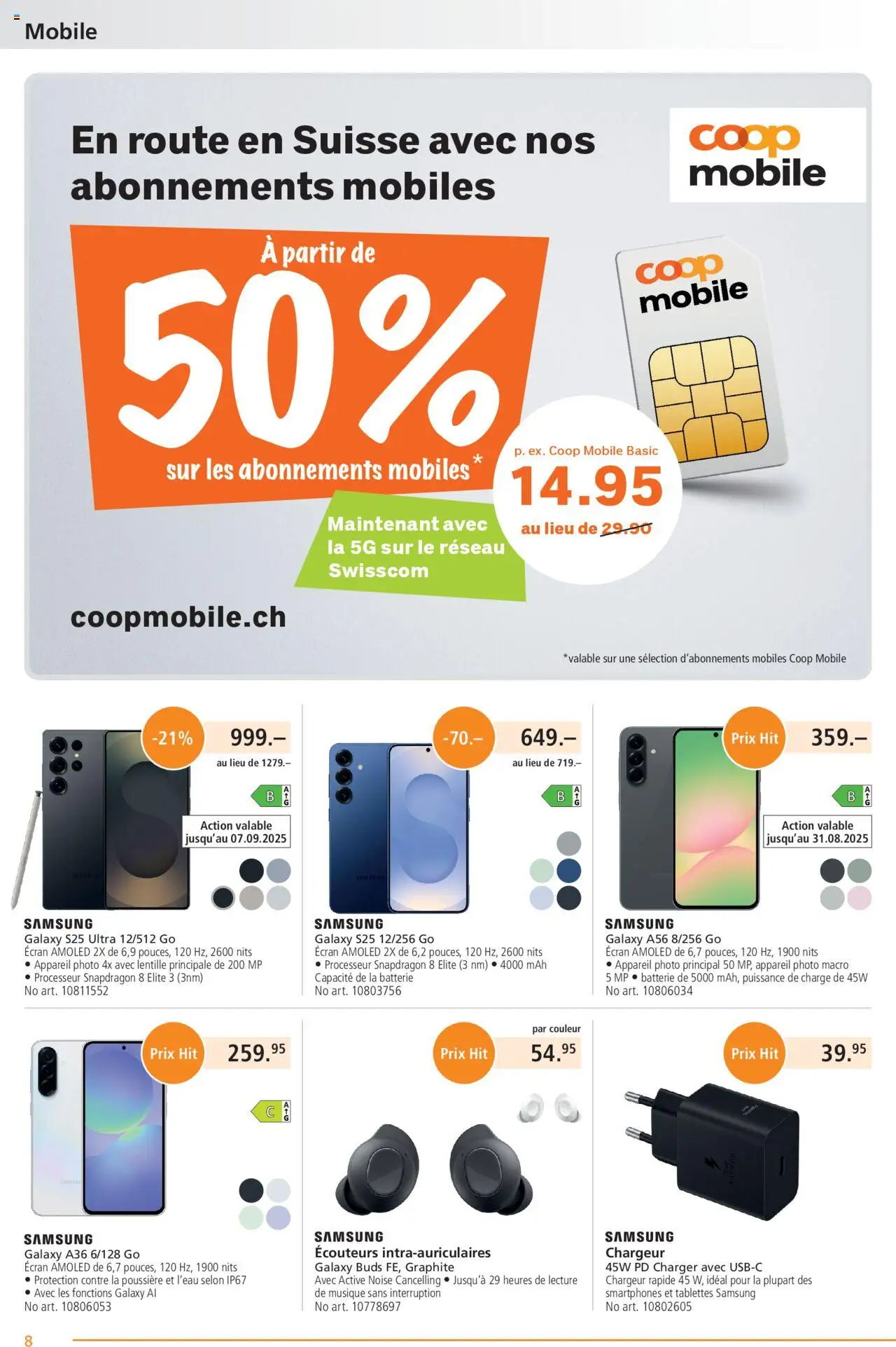 Fust Aktionen FR ab 25.08.2025 | Seite: 8 | Produkte: Batterie, Samsung